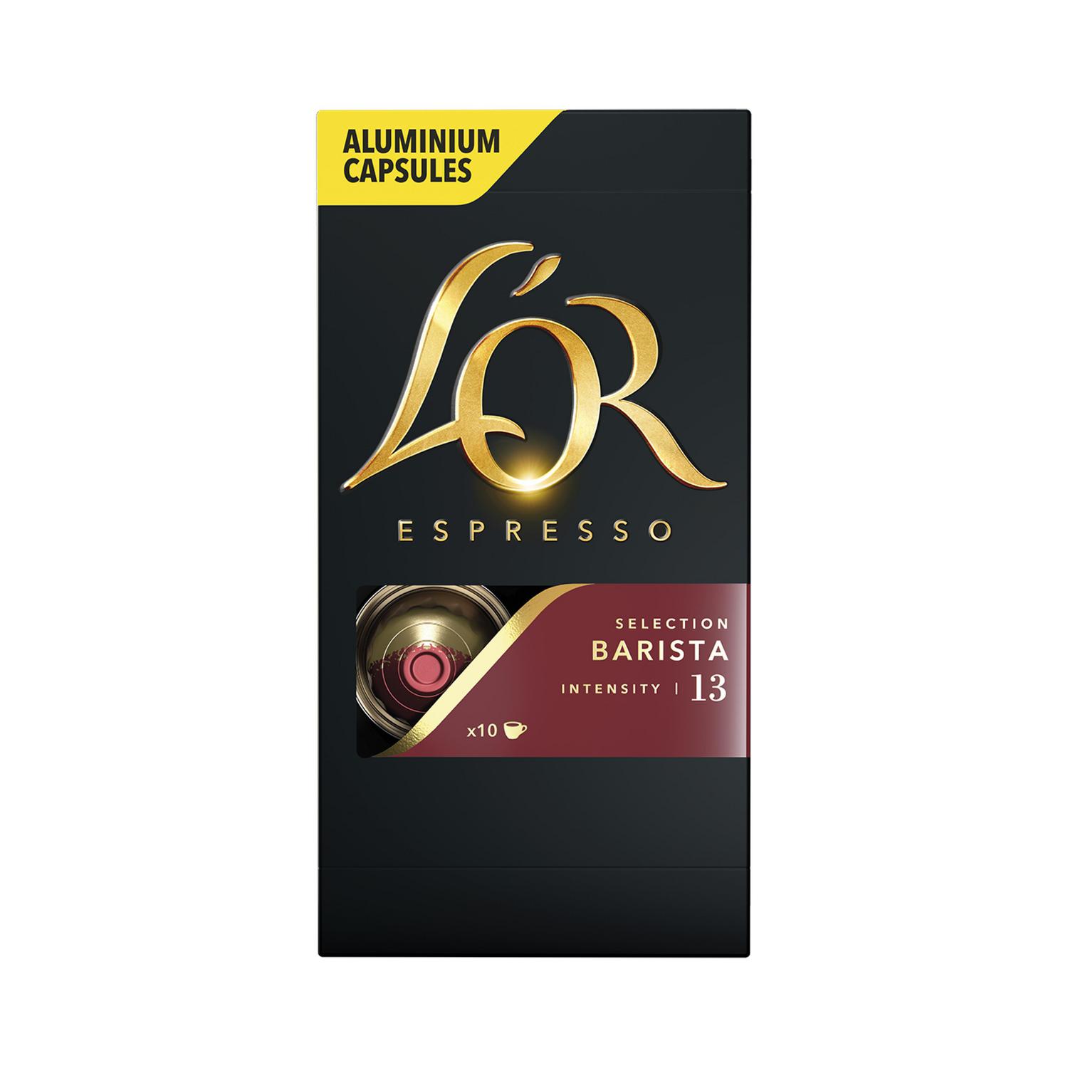 Café selección barista en cápsulas L'Or Espresso compatible con Nespresso 10 unidades de 5,2 g.