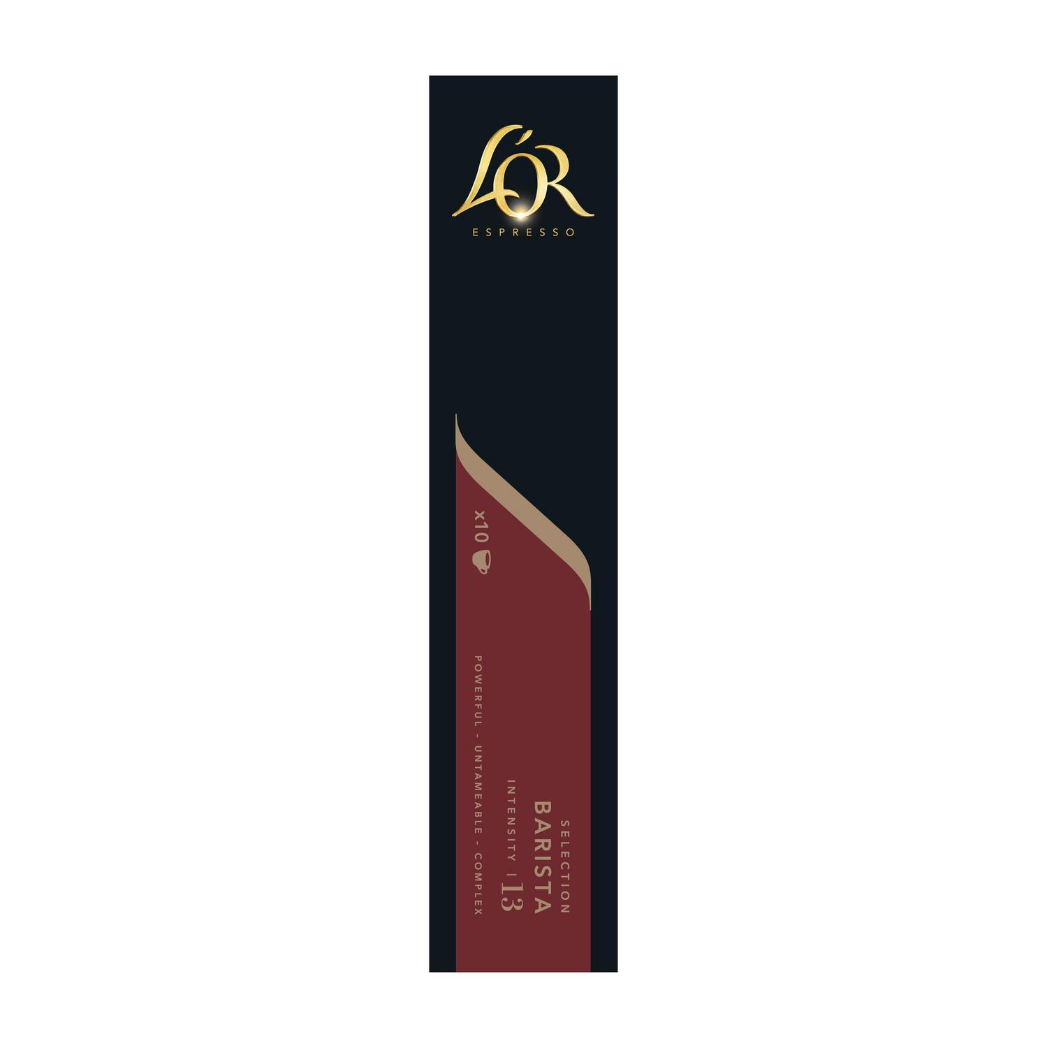 Café selección barista en cápsulas L'Or Espresso compatible con Nespresso 10 unidades de 5,2 g.