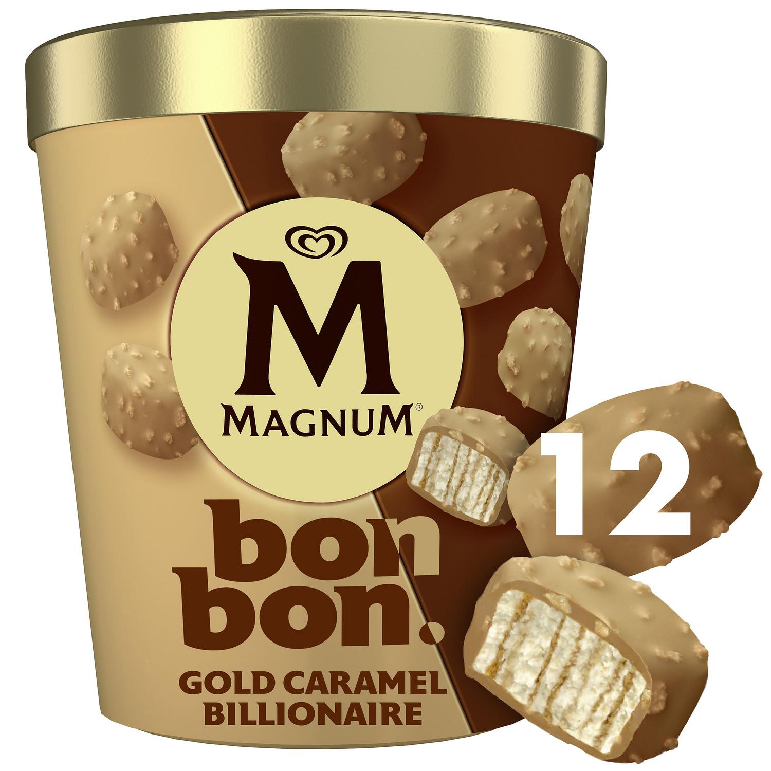 Bombones helados gold caramel billionaire Magnum 12 ud.