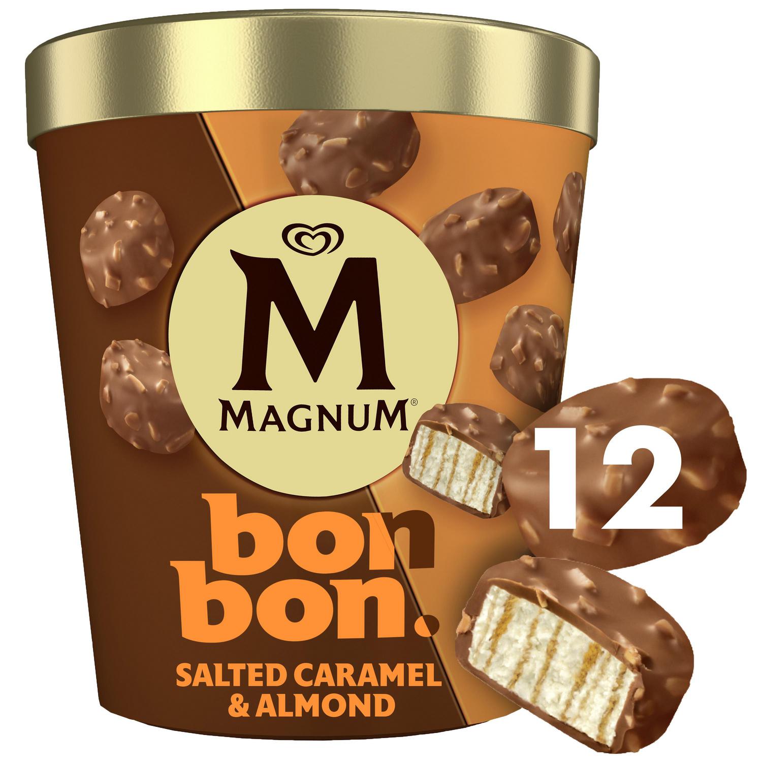 Bombones helados salted caramel & almond Magnum 12 ud.