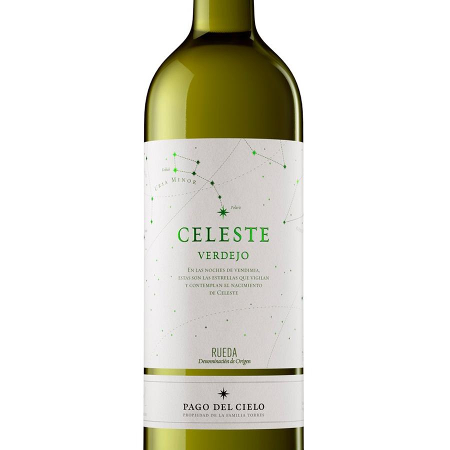 Vino blanco crianza sobre lías verdejo Celeste D.O. Rueda 75 cl.