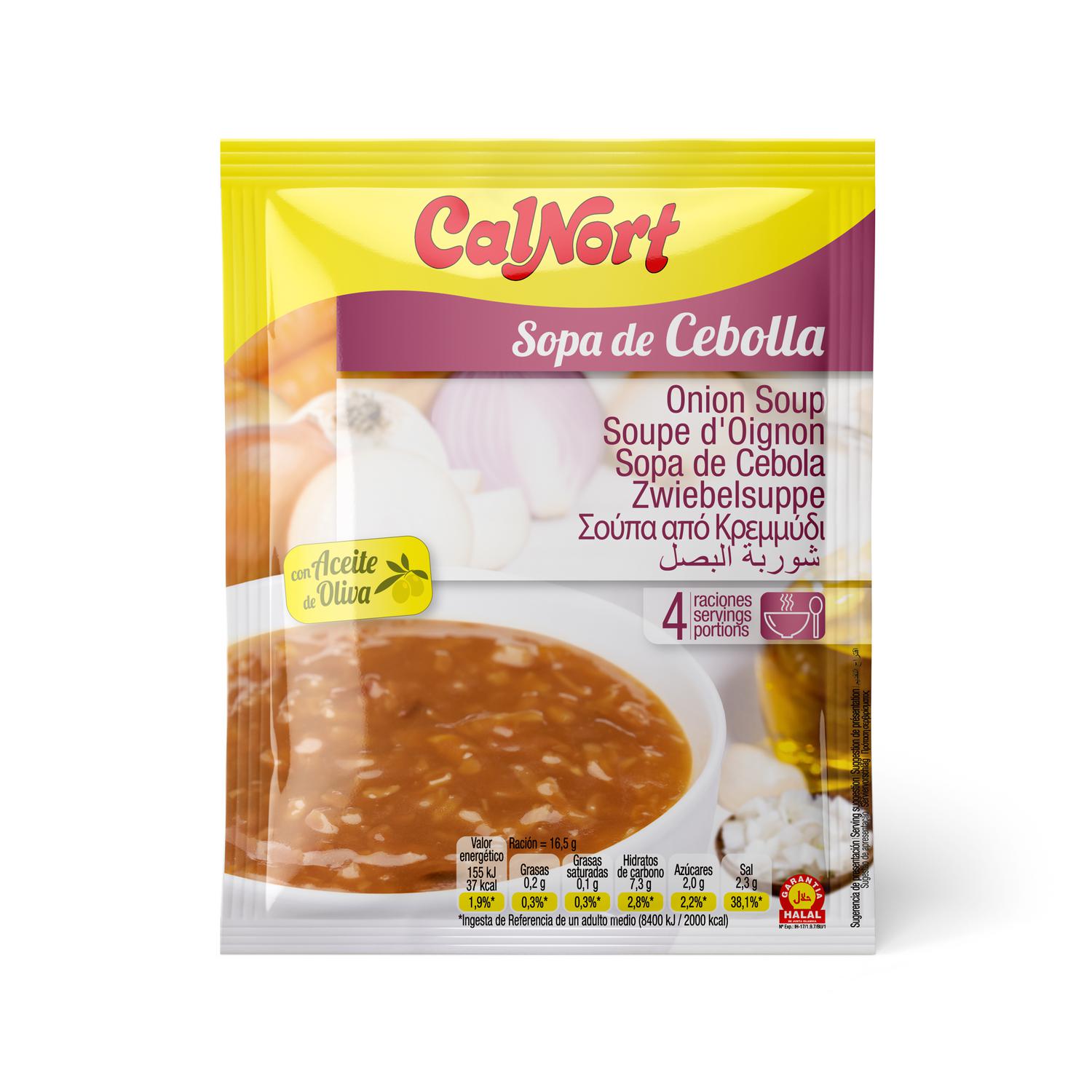 Sopa de cebolla Calnort sobre de 50 g.
