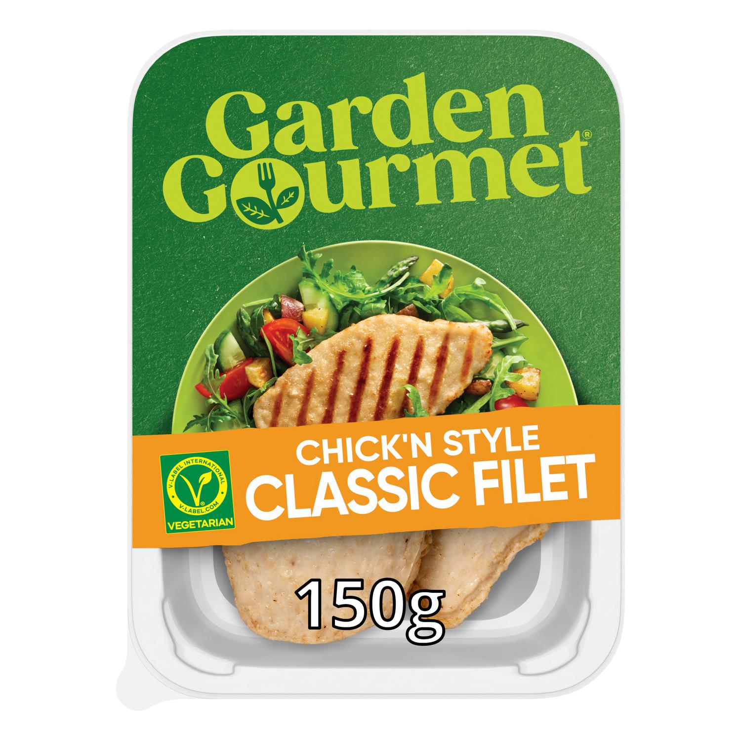 Preparado vegetariano a base de proteínas de soja y trigo Classic Filet Garden Gourmet 150 g.