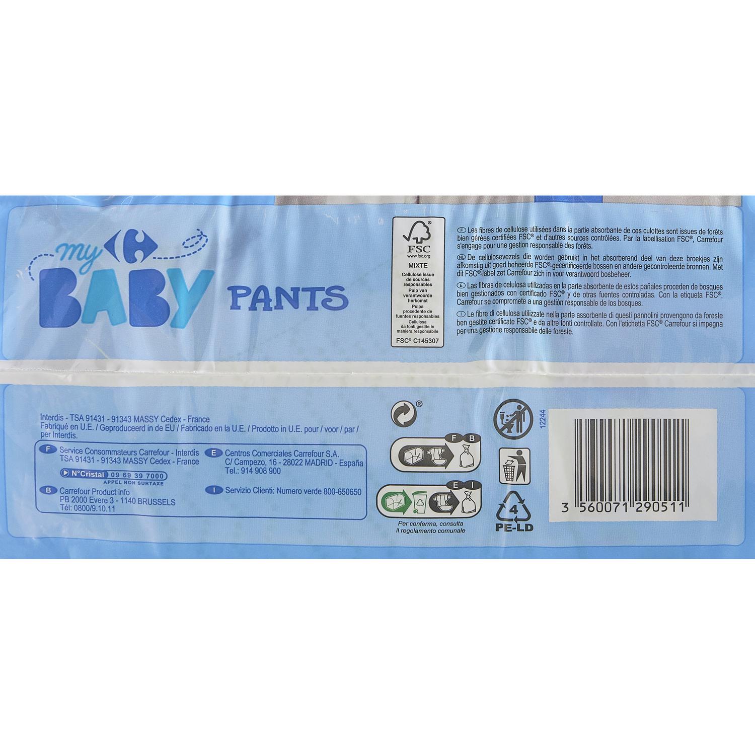 Pants My Carrefour Baby T5 (12-18 kg.) 40 ud.