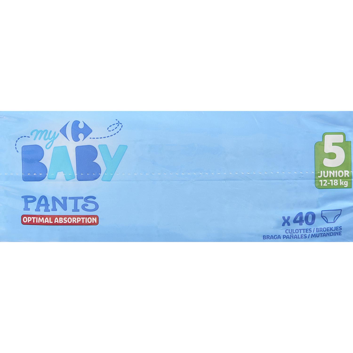 Pants My Carrefour Baby T5 (12-18 kg.) 40 ud.