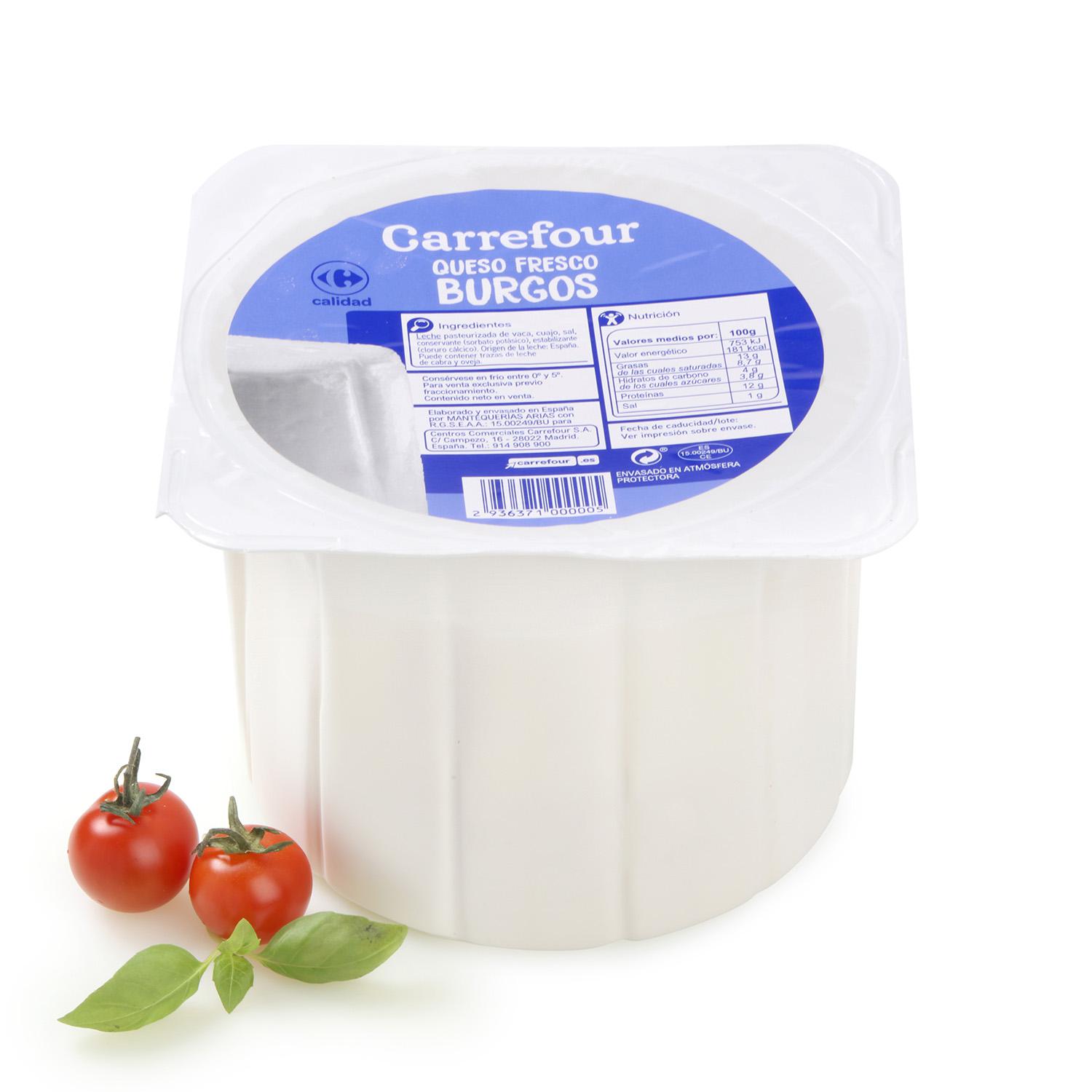 Queso fresco de Burgos Carrefour 220 g aprox