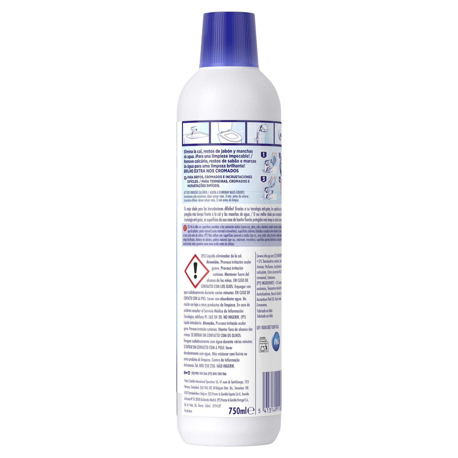 Limpiador antical líquido Viakal Clásico 750 ml.