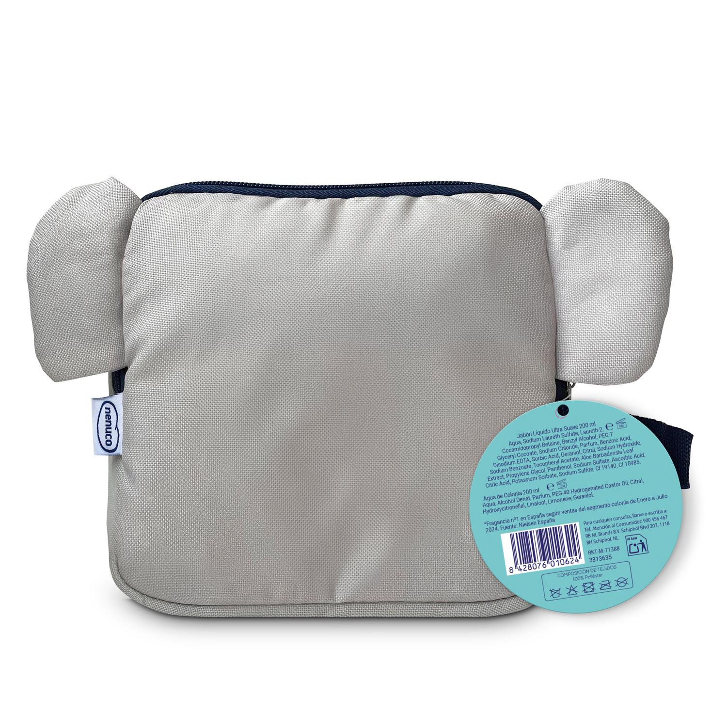 Neceser Nenuco elefante: gel de ducha 200 ml y agua de colonia 200 ml.