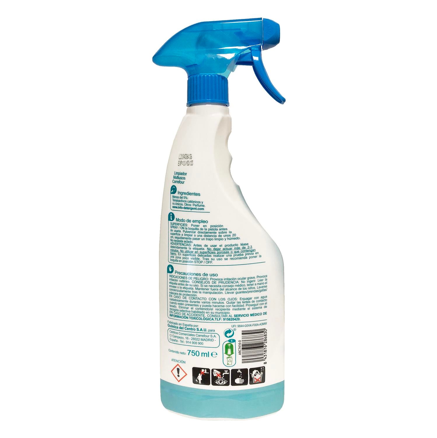 Limpiador multiusos aroma frescor Carrefour Expert 750 ml.