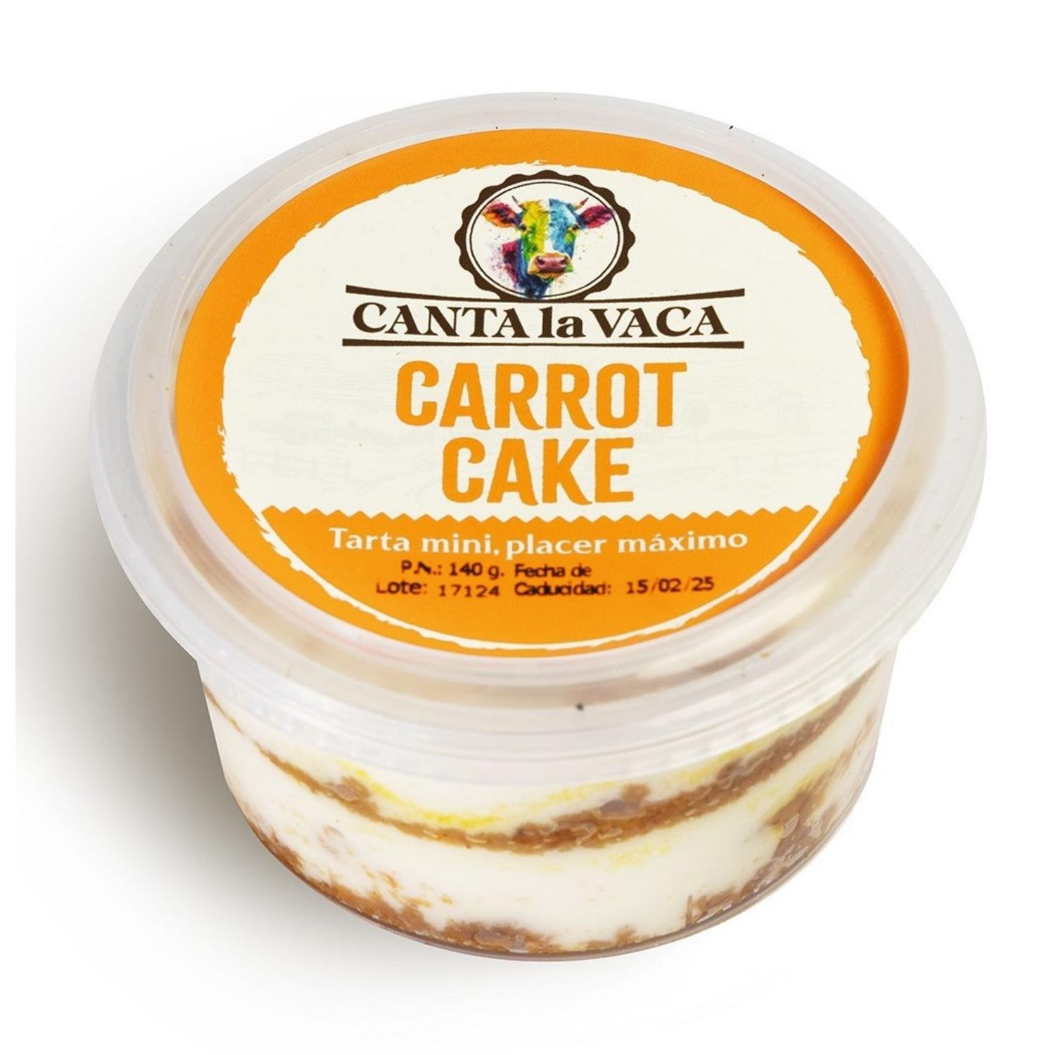 Pastel de zanahoria Canta la Vaca 140 g.