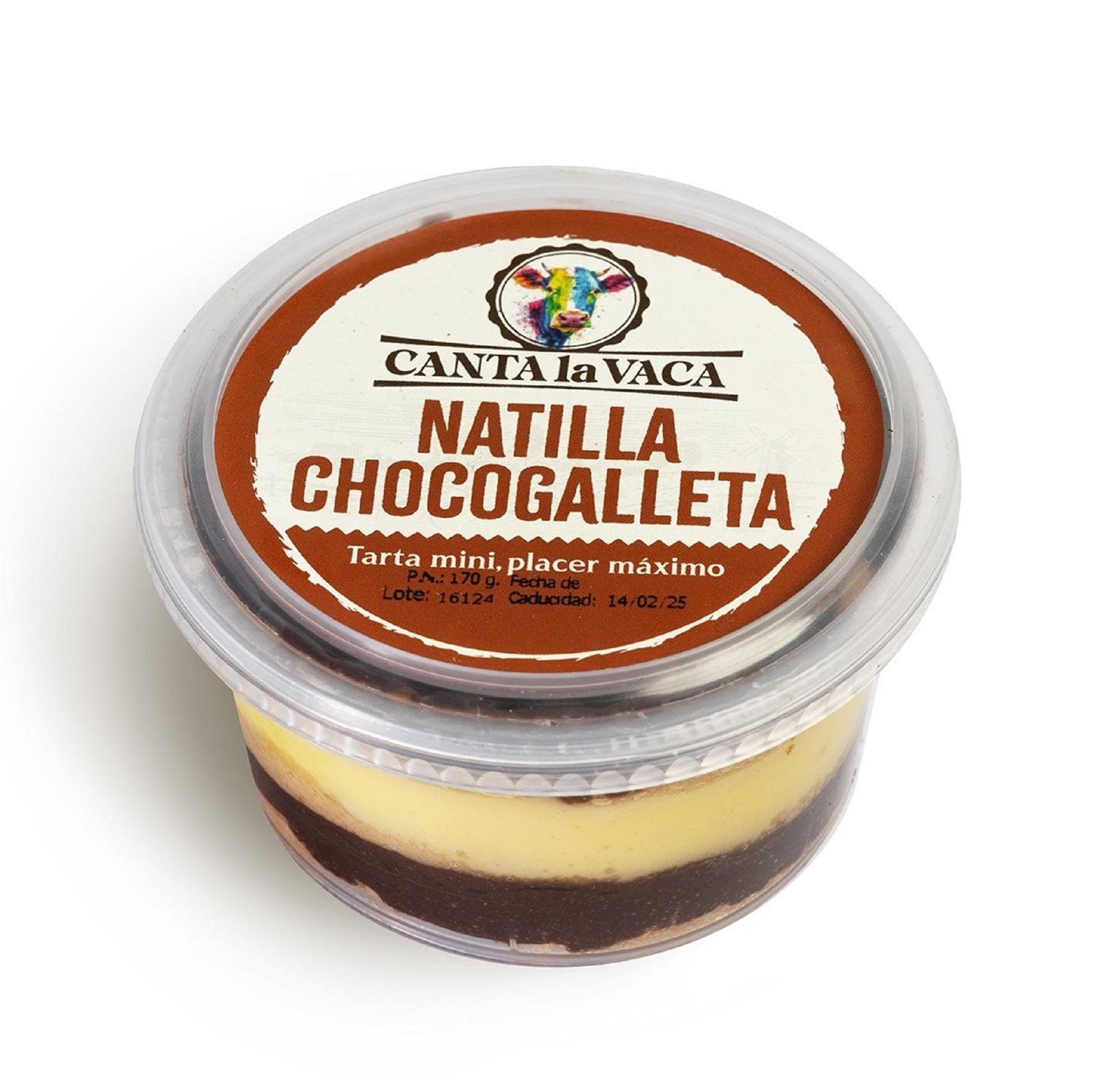 Tarta mini natilla chocogalleta Canta la Vaca 170 g.