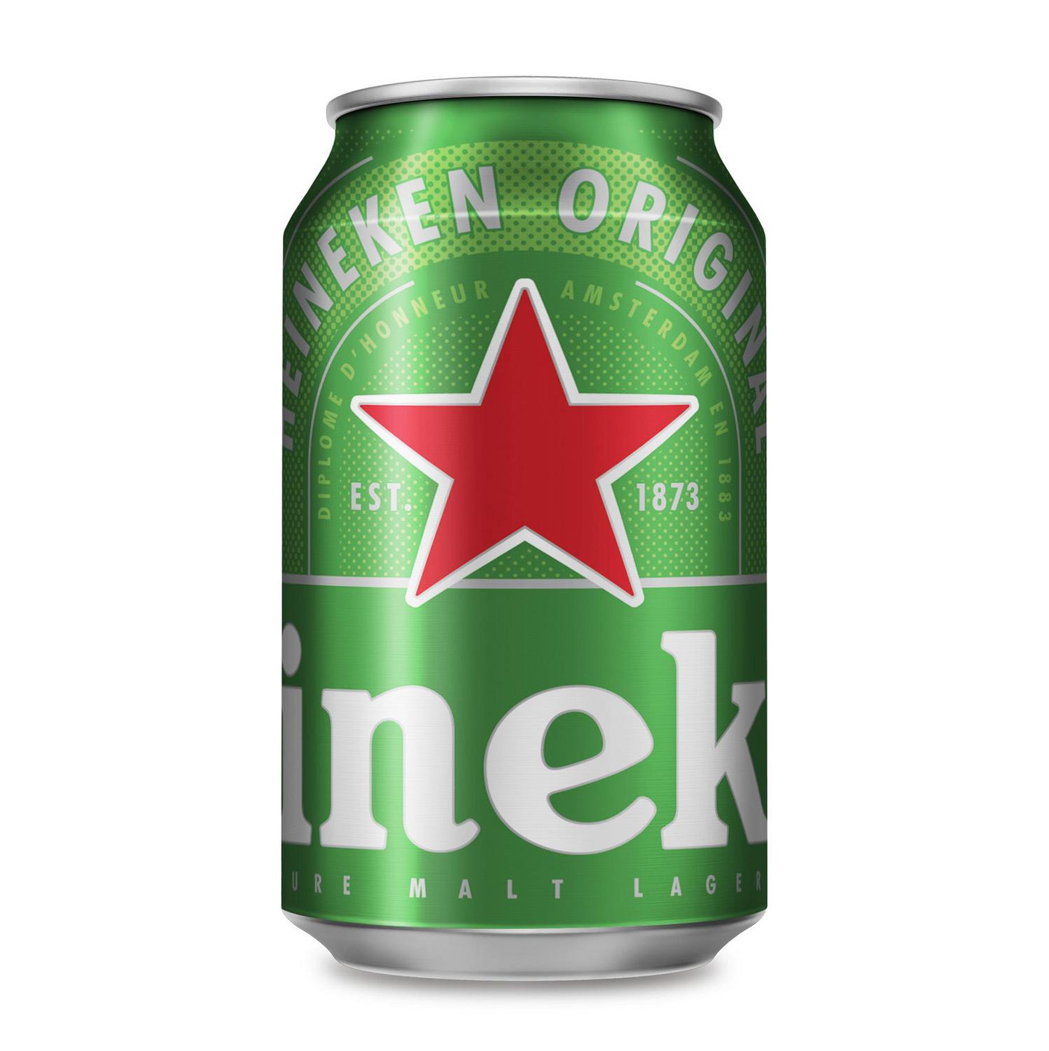 Cerveza Heineken pack 12 latas 33 cl.