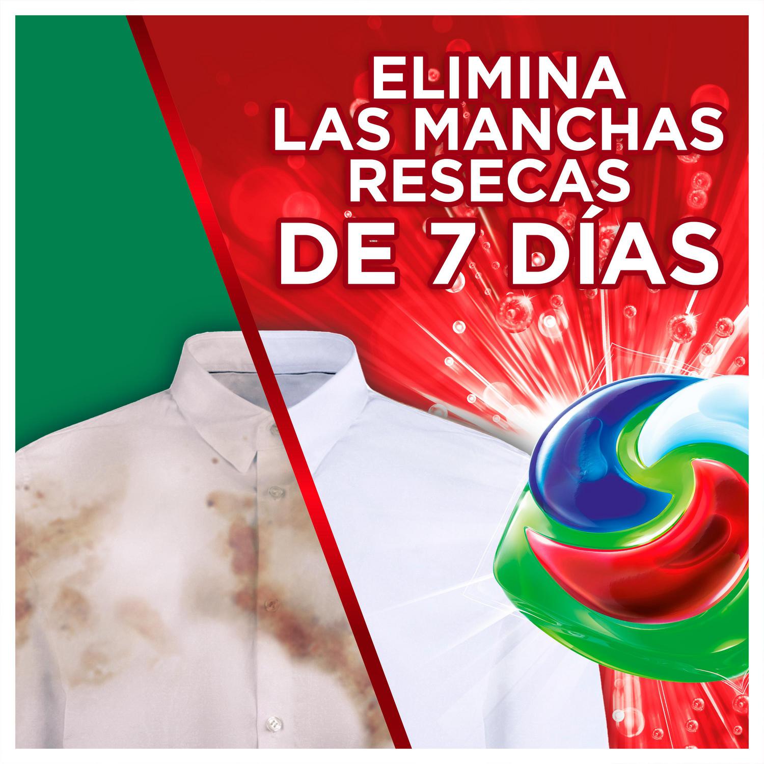 Detergente en cápsulas poder quitamanchas Ariel Platinum 60 lavados.