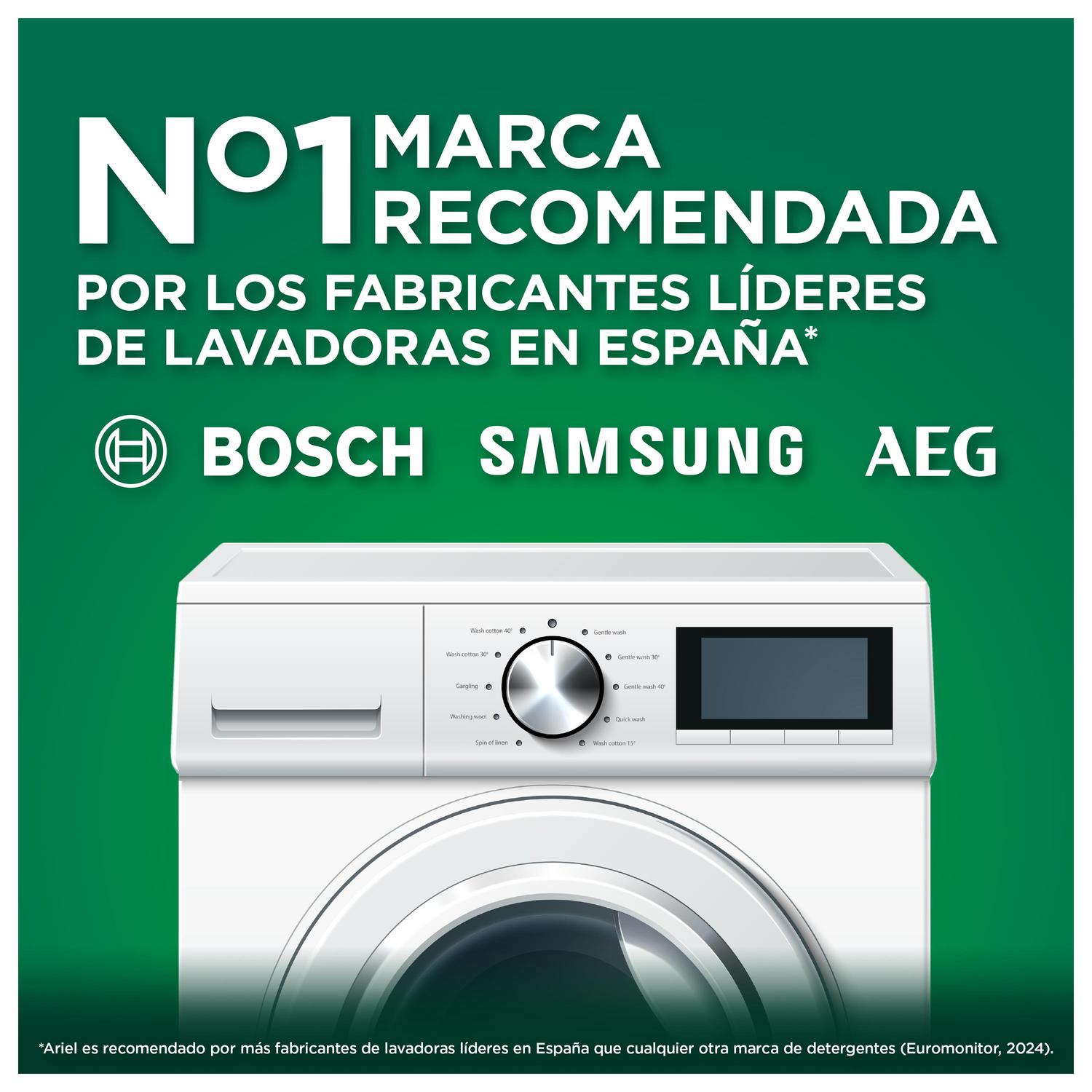 Detergente líquido original Ariel 44 lavados.