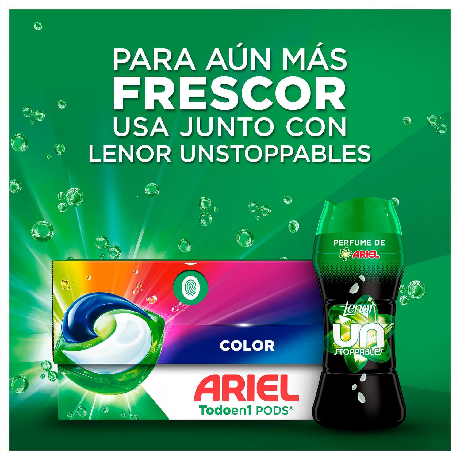 Detergente en cápsulas color Todoen1 Pods Ariel 35 lavados.