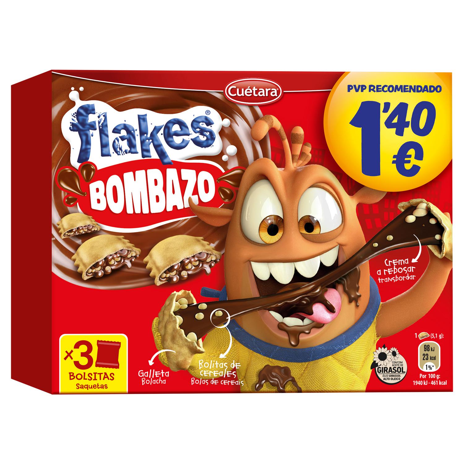 Cereales Cuétara Flakes Bombazo 105 g.