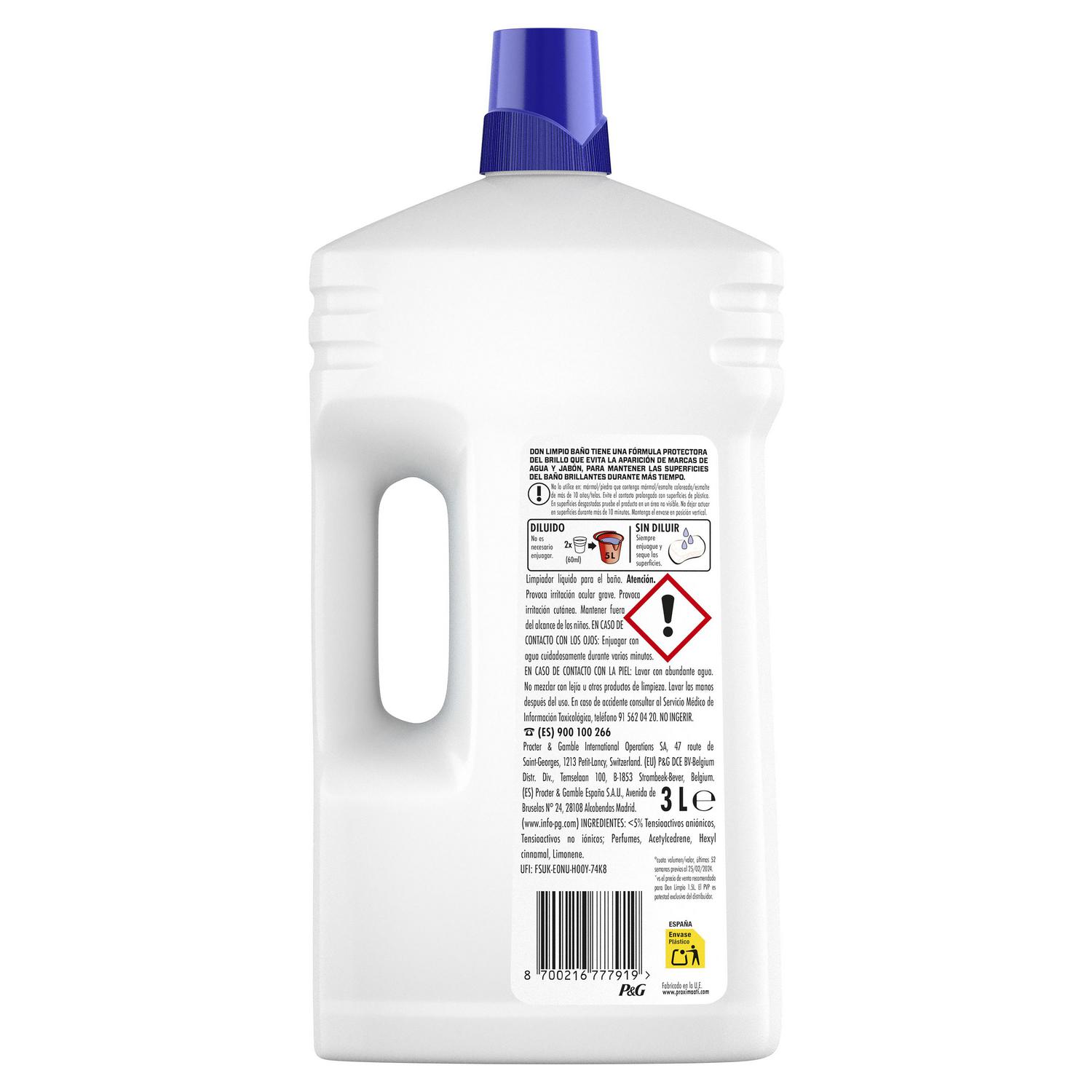 Limpiador de baño Don Limpio 3 l.