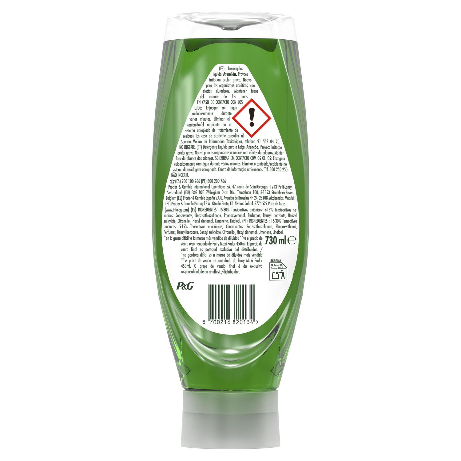 Lavavajillas a mano MaxPower Fairy 730 ml.