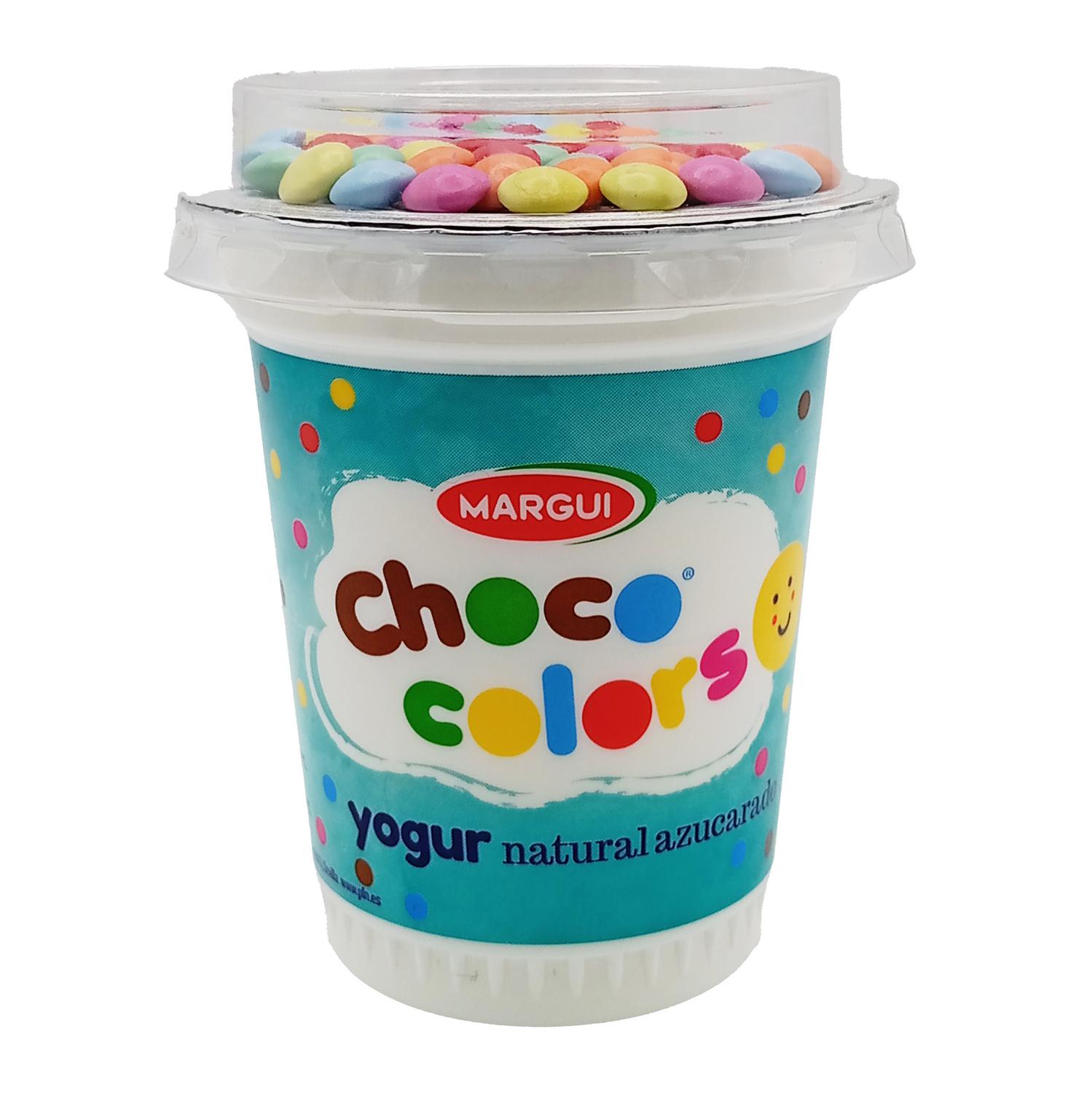 Yogur natural azucarado y grageas de chocolate con leche Margui 160 g