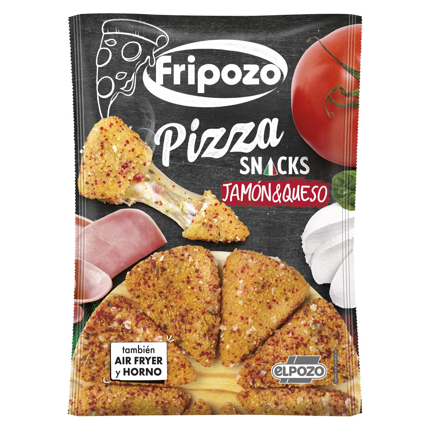 Pizza snacks jamón y queso Fripozo 250 g.
