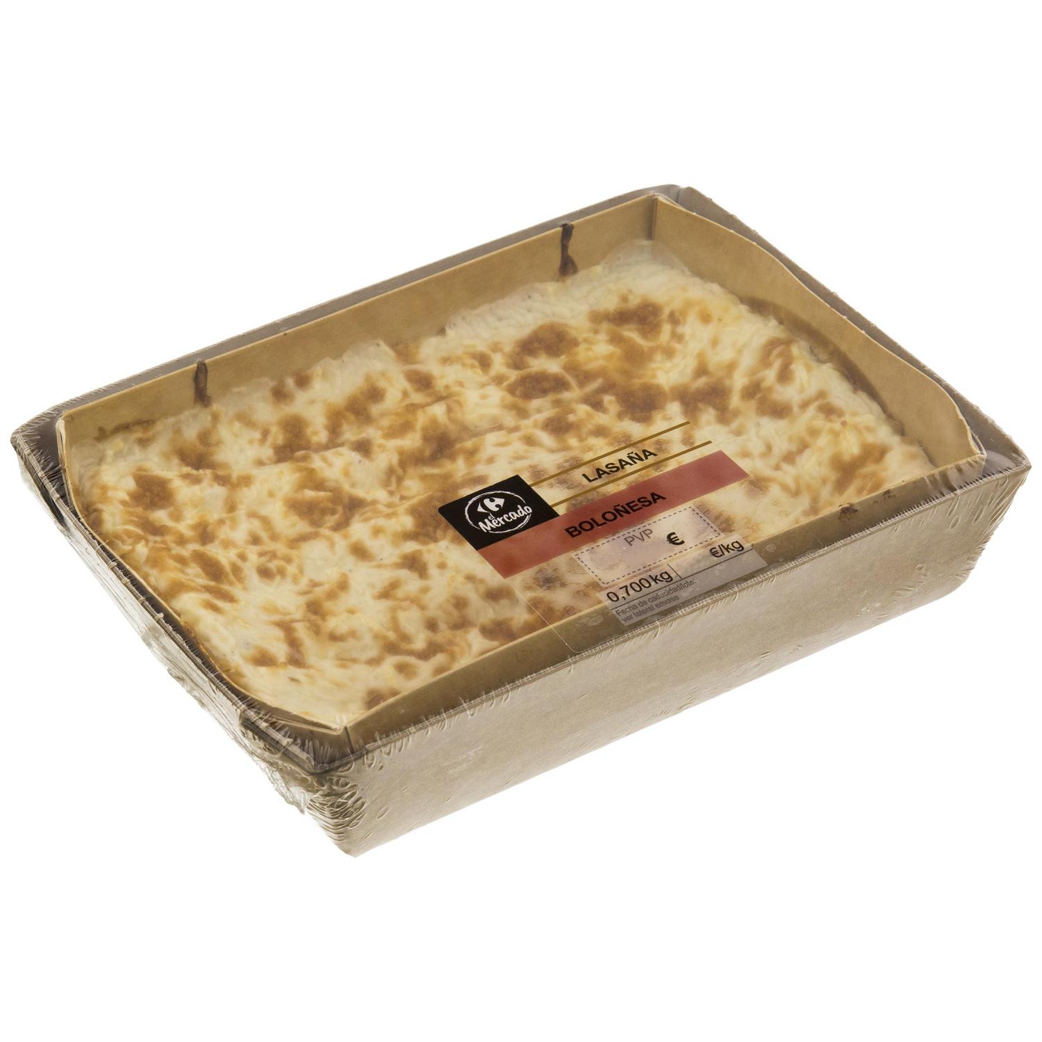 Lasaña boloñesa gratinada El Mercado 700 g