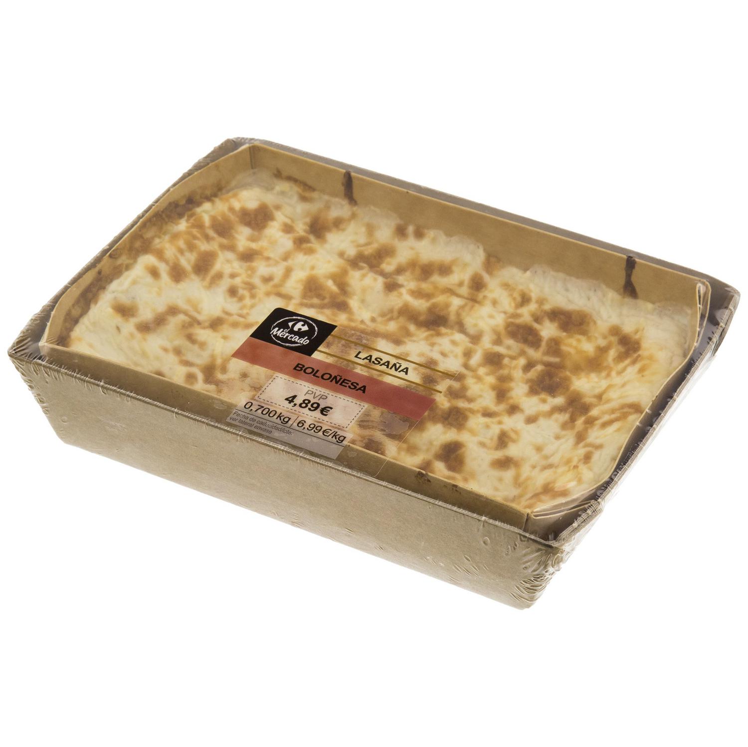 Lasaña boloñesa gratinada El Mercado 700 g