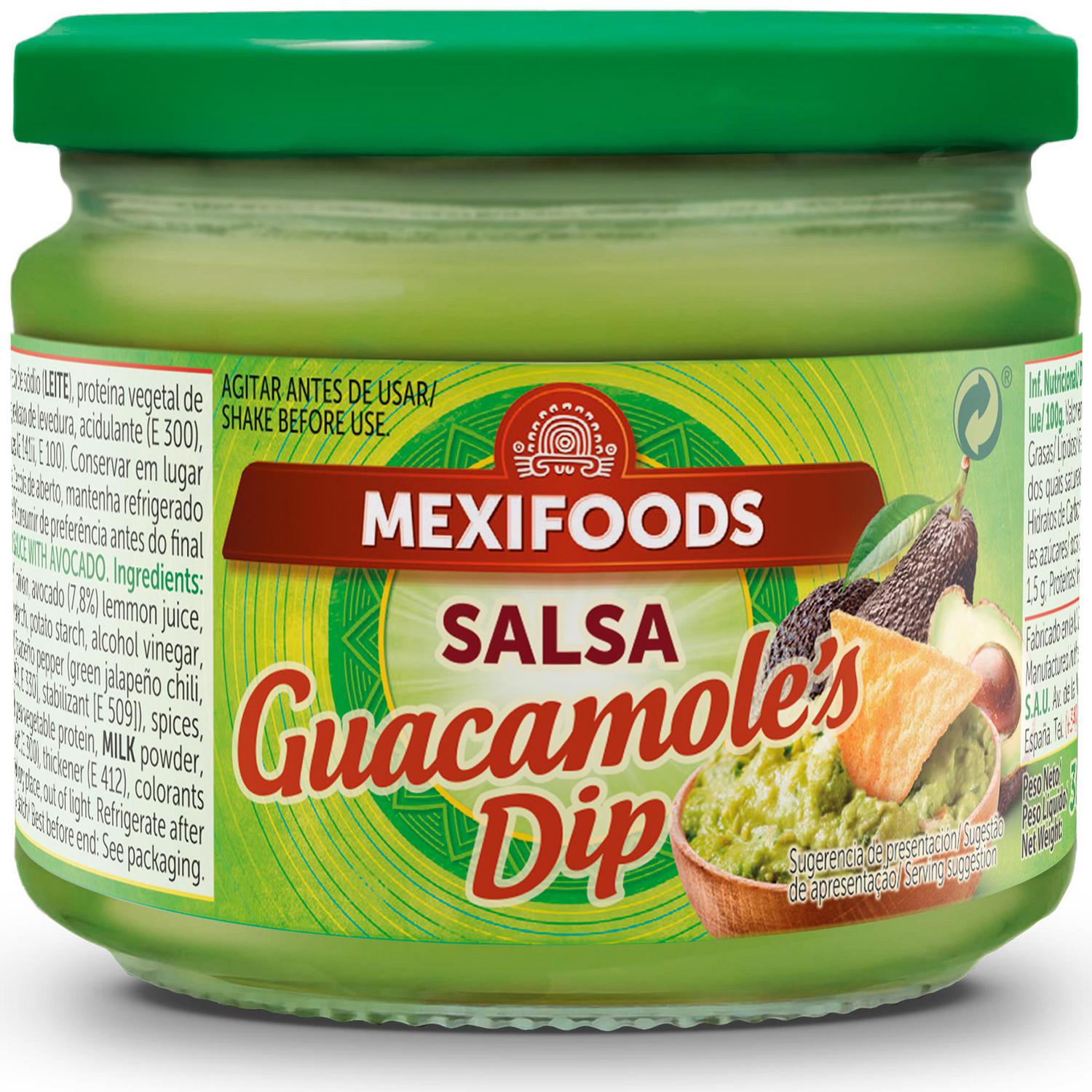 Salsa guacamole Dip Mexifoods 300 g.