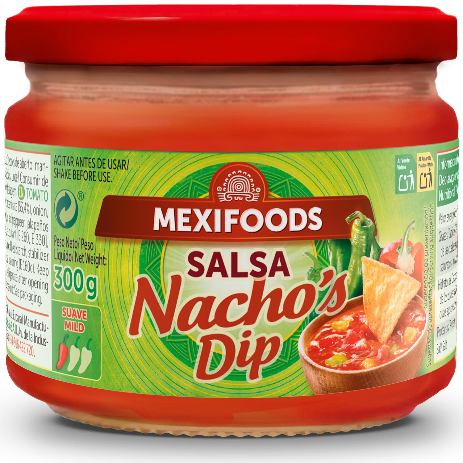 Salsa nachos Dip Mexifoods 300 g.