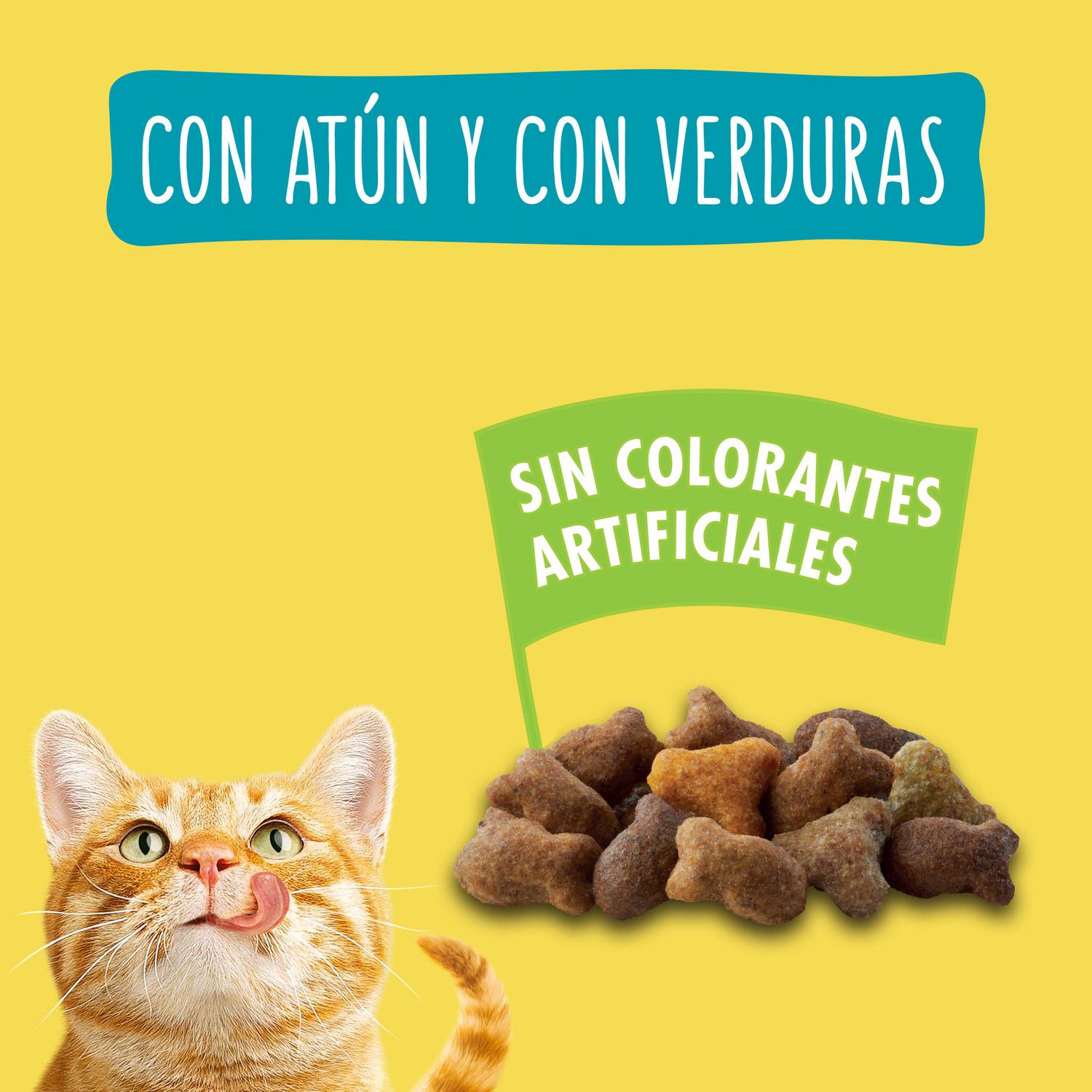 Pienso de pescado del océano y verduras para gato adulto Purina Friskies 1,5 kg