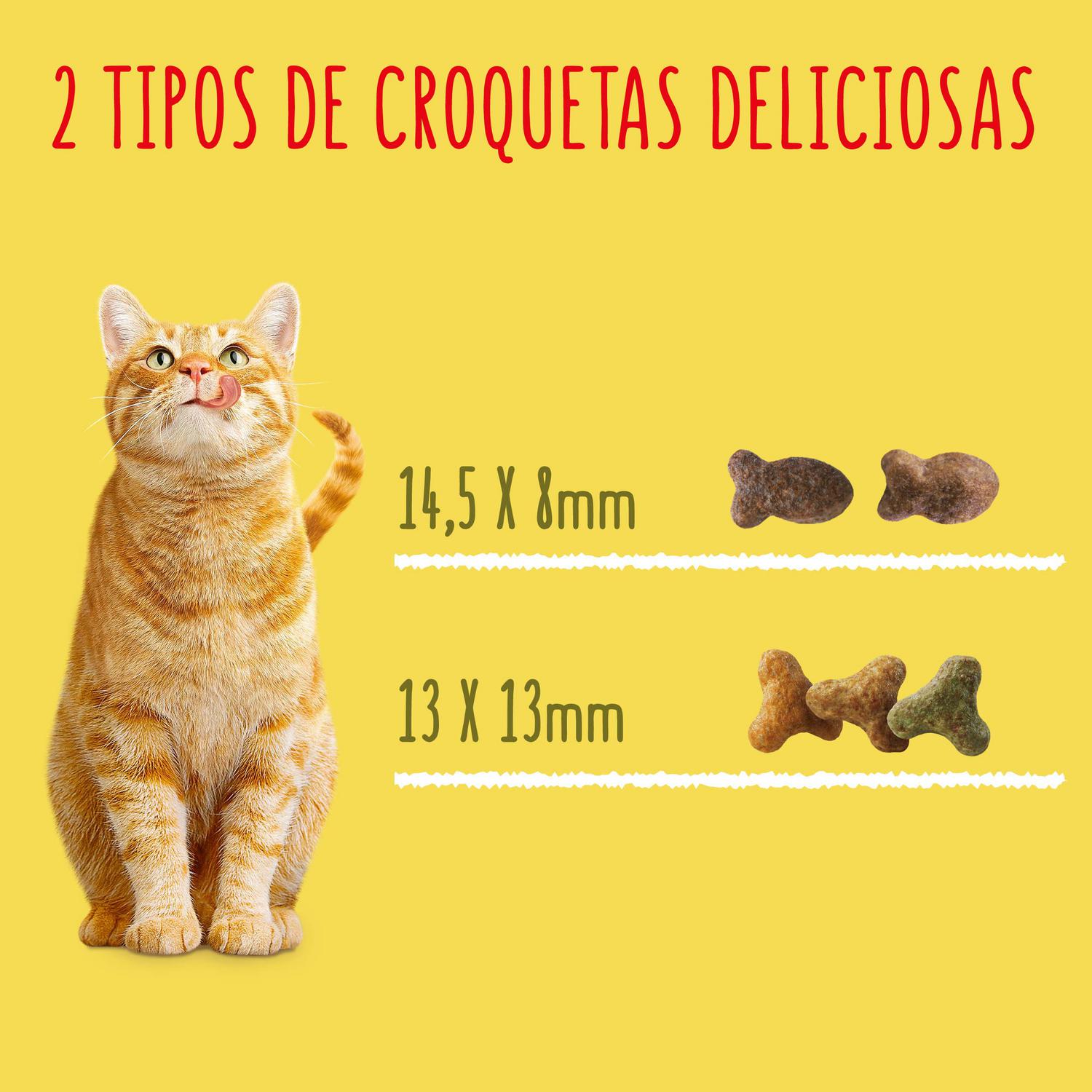 Pienso de pescado del océano y verduras para gato adulto Purina Friskies 1,5 kg