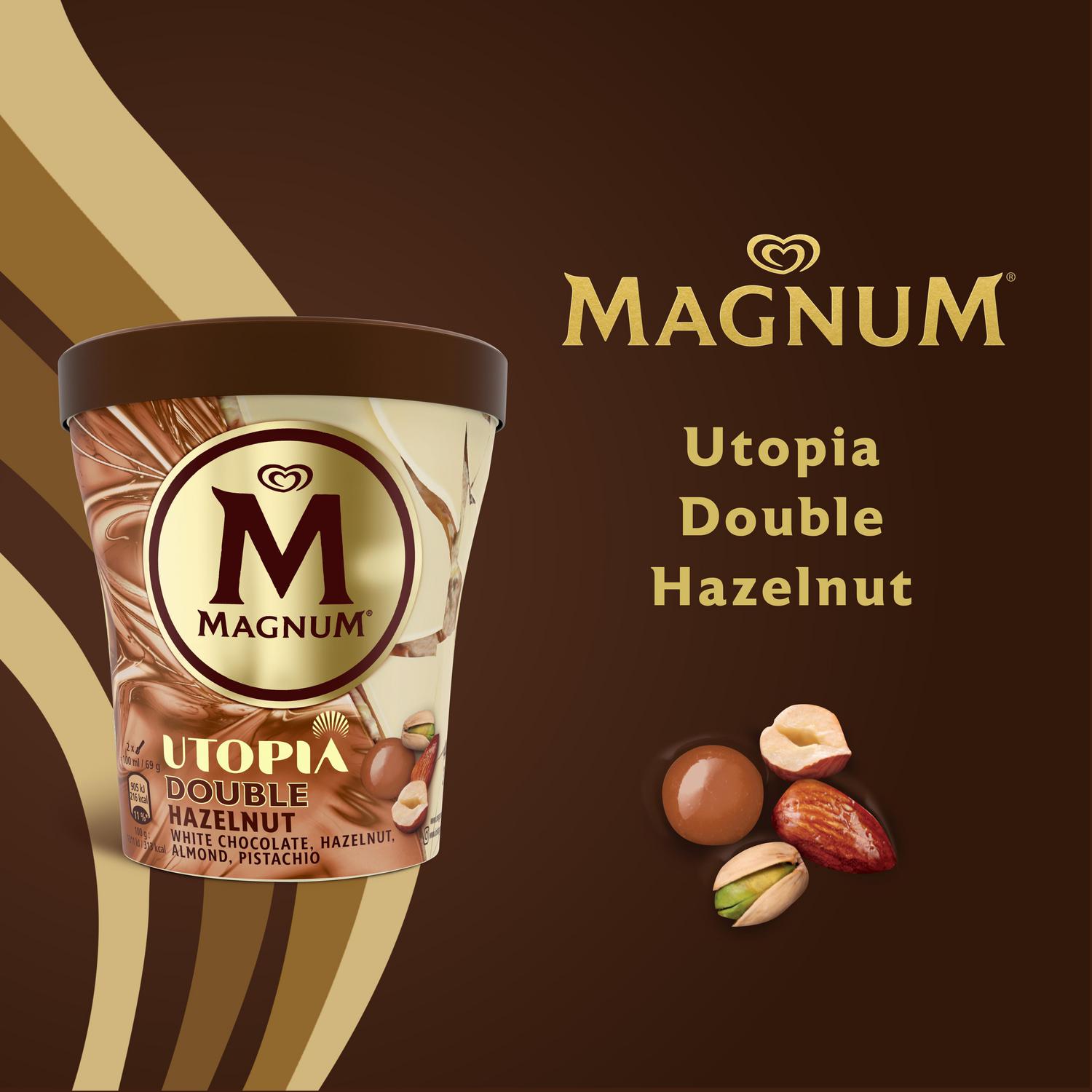 Helado de avellana Utopia Magnum 440 ml.