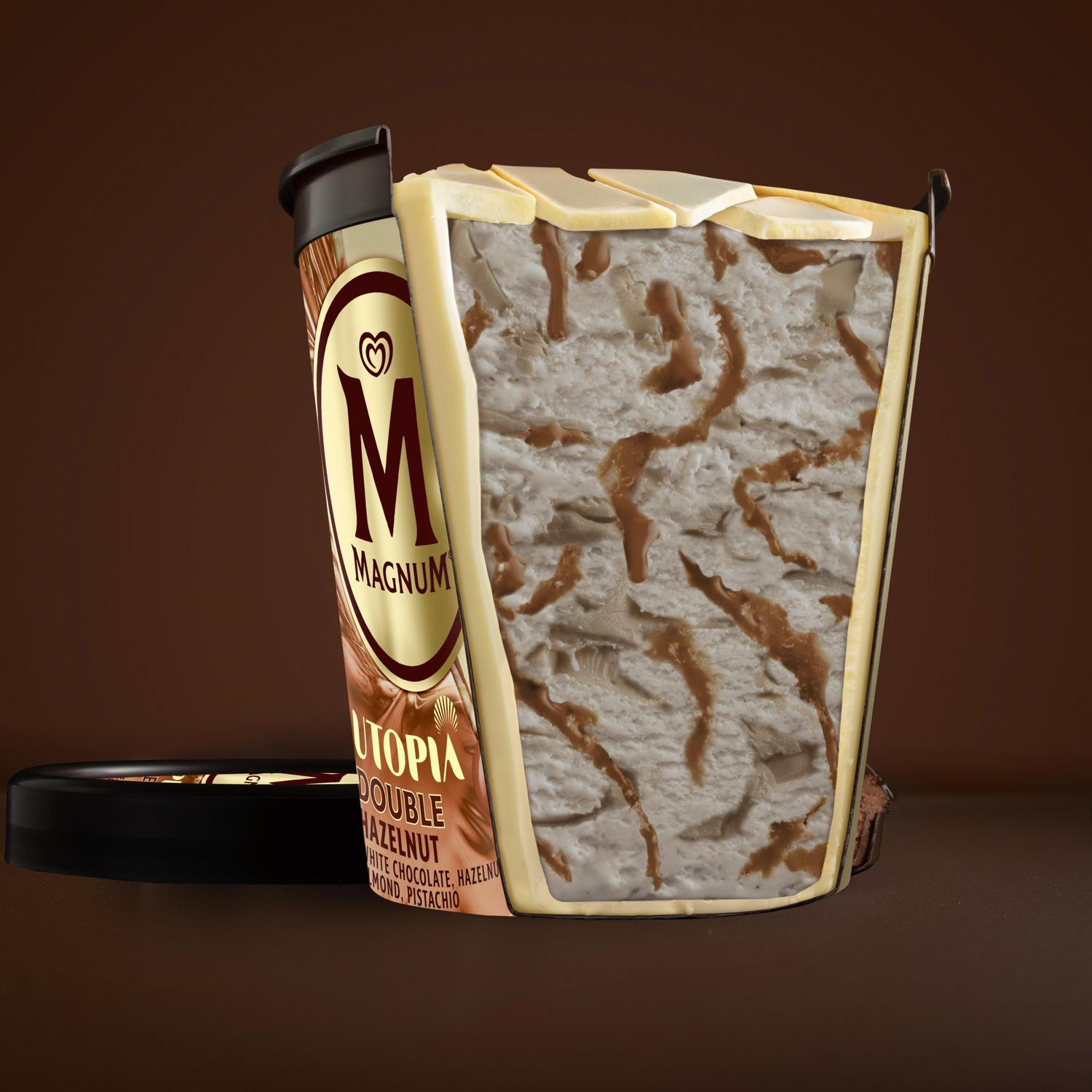 Helado de avellana Utopia Magnum 440 ml.