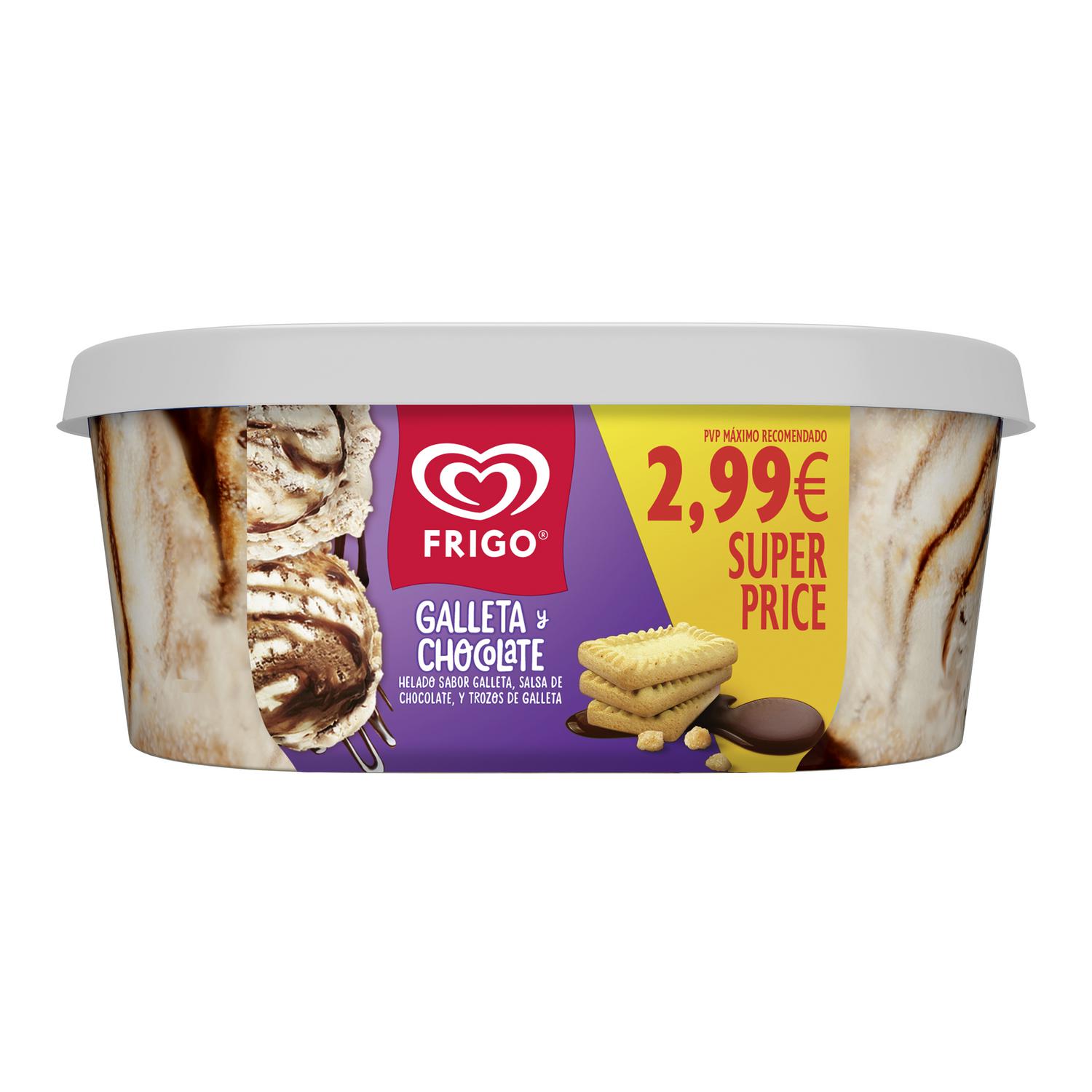 Helado de galleta y chocolate Frigo 454 g.