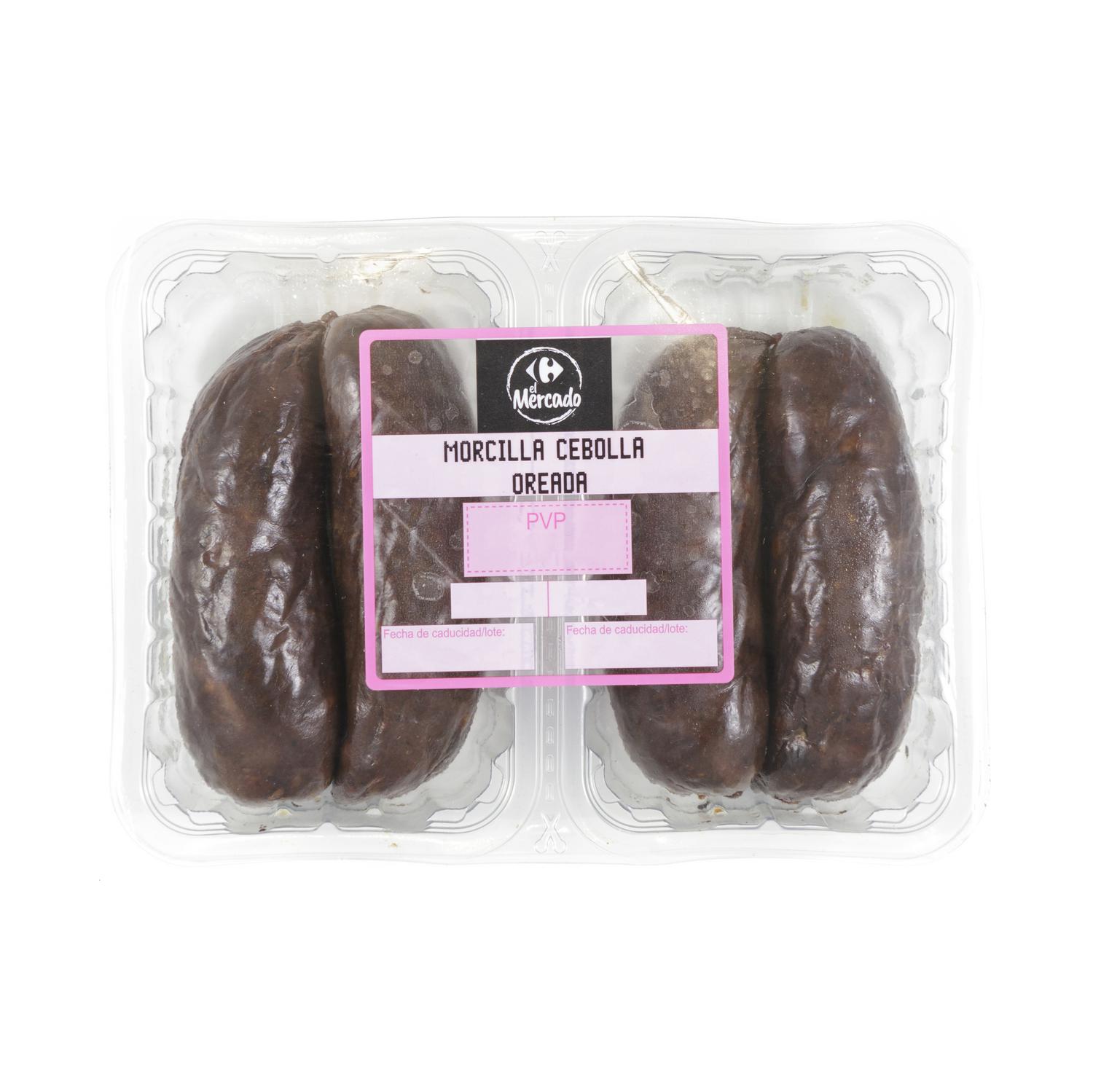 Morcilla de cebolla oreada Carrefour El Mercado 350 g aprox
