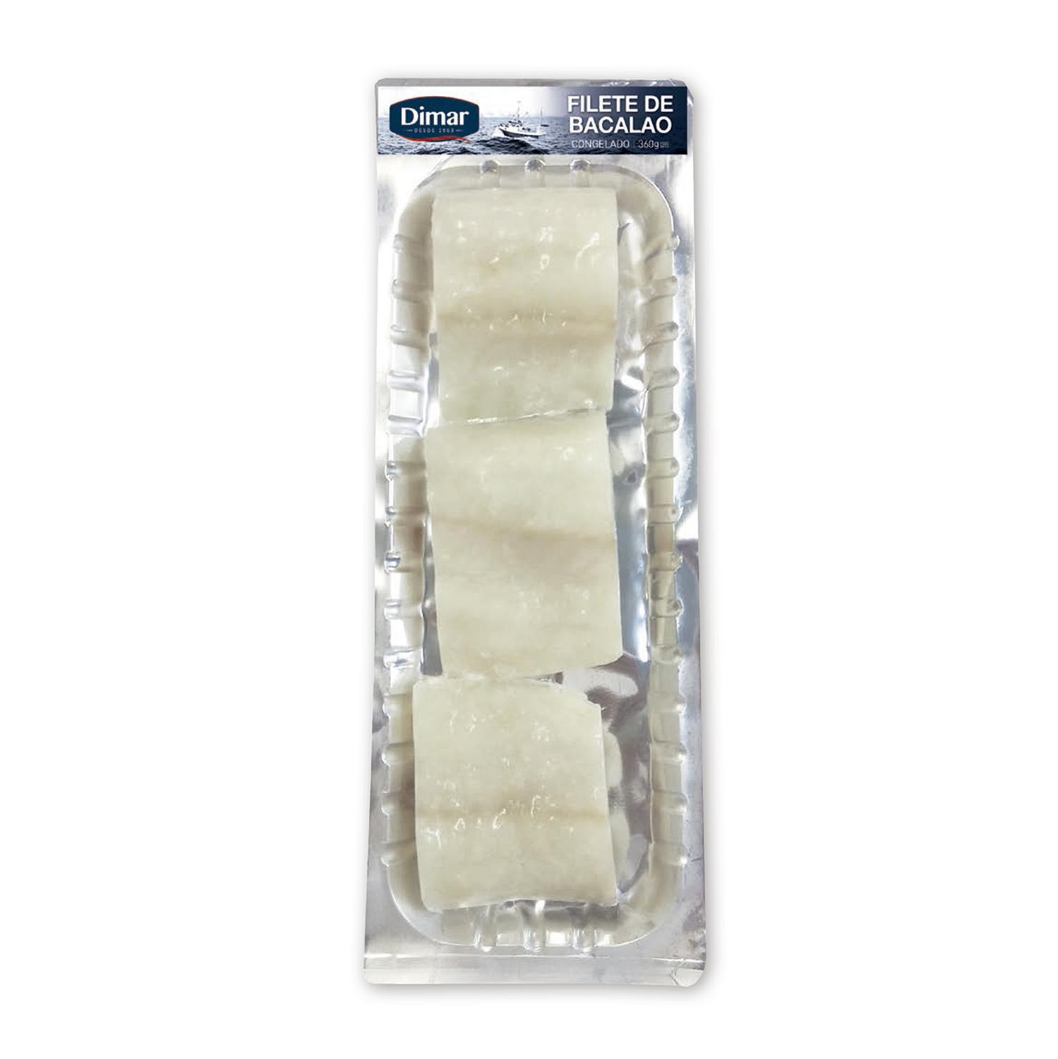 Filetes de bacalao congelados Dimar 360 g.