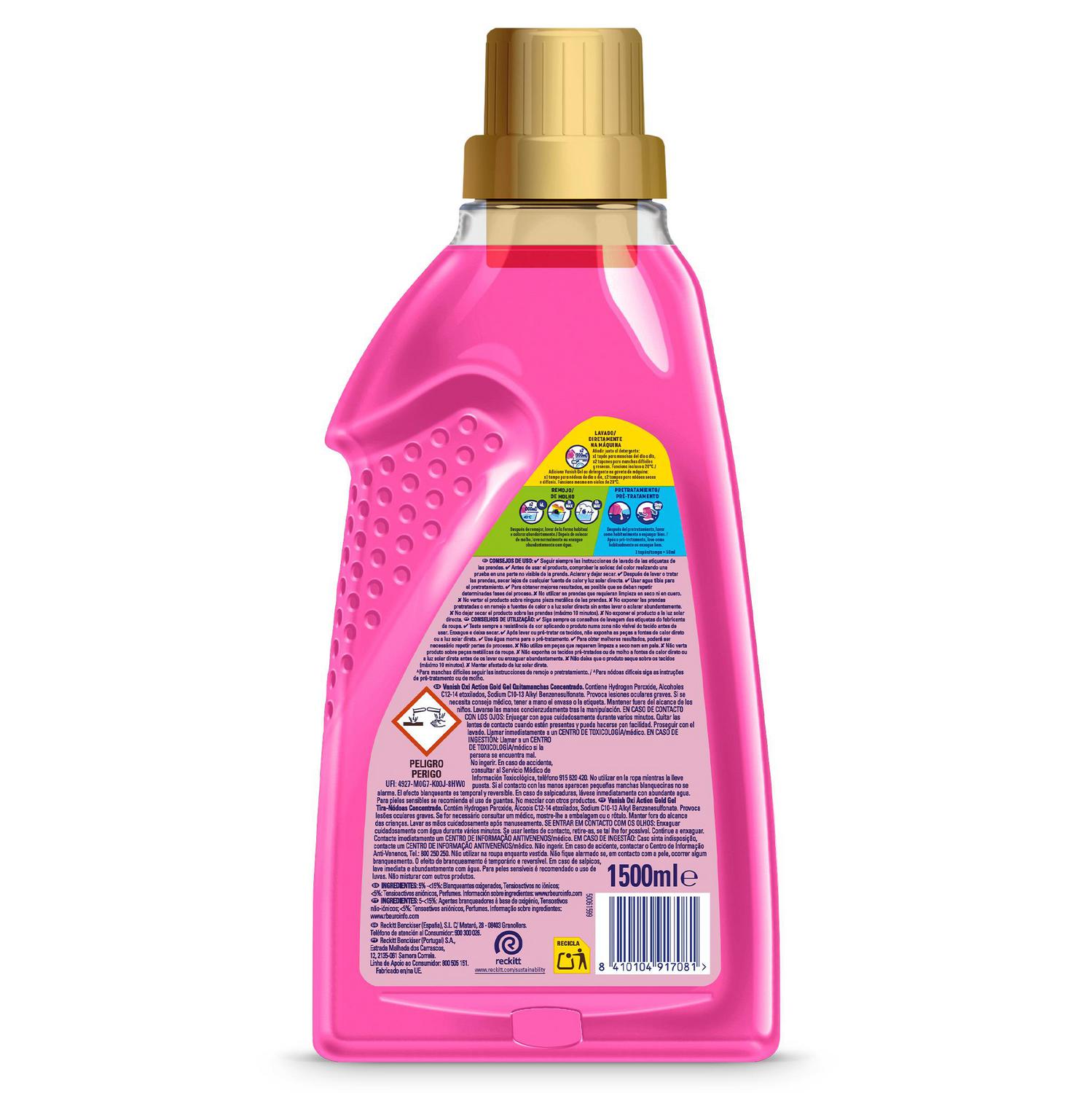 Quitamanchas Gold Oxi Action Vanish 1500 ml.