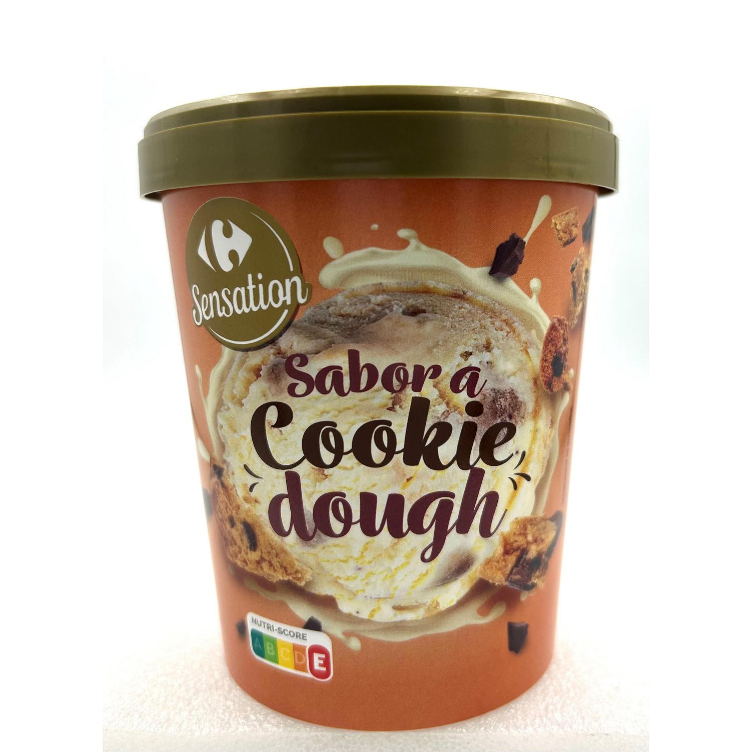 Helado sabor a Cookie dough Carrefour Sensation 300 g.