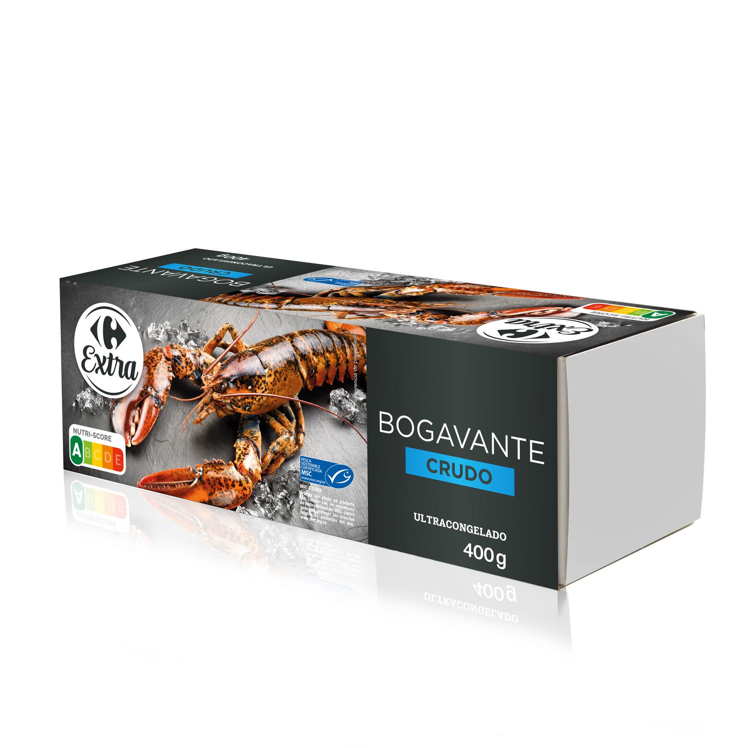 Bogavante procedente de Pesca Sostenible crudo congelado Carrefour 400 g