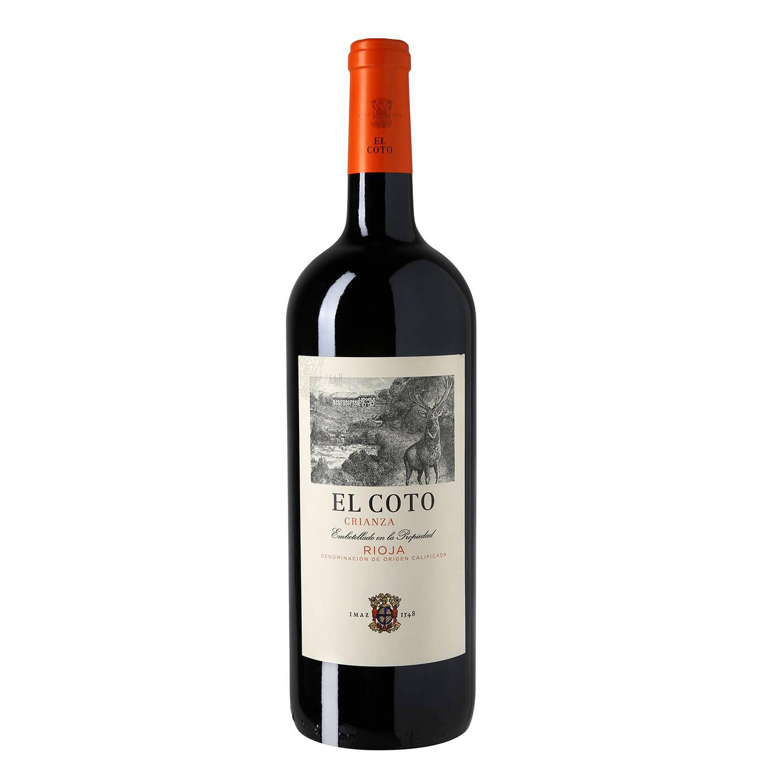 Vino tinto crianza El Coto D.O.Ca. Rioja 1,5 l.