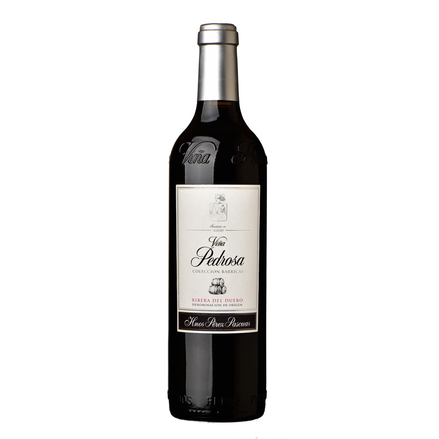 Vino tinto tempranillo tinta fina Viña Pedrosa Colección Barricas D.O. Ribera del Duero 75 cl.