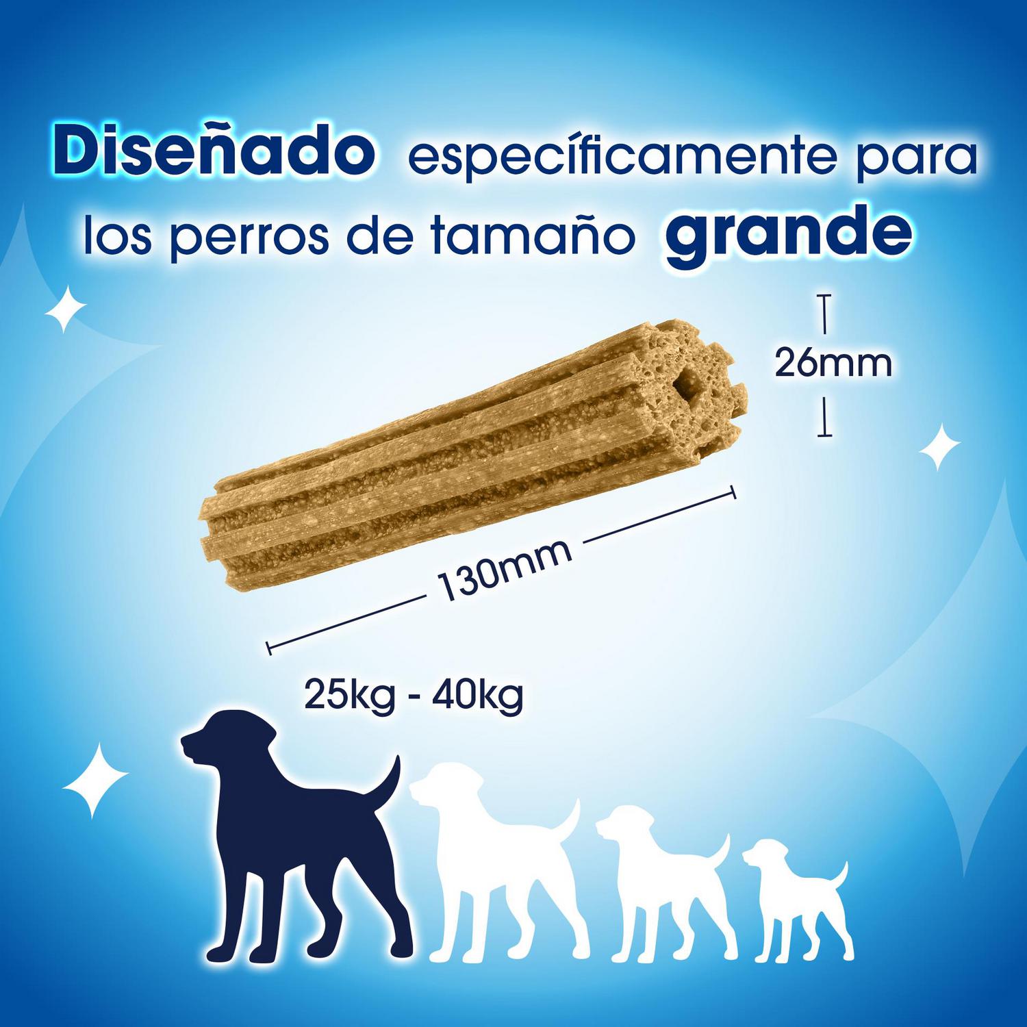 Snack dental para perro grande Purina Dentalife 36 sticks 1272 g.