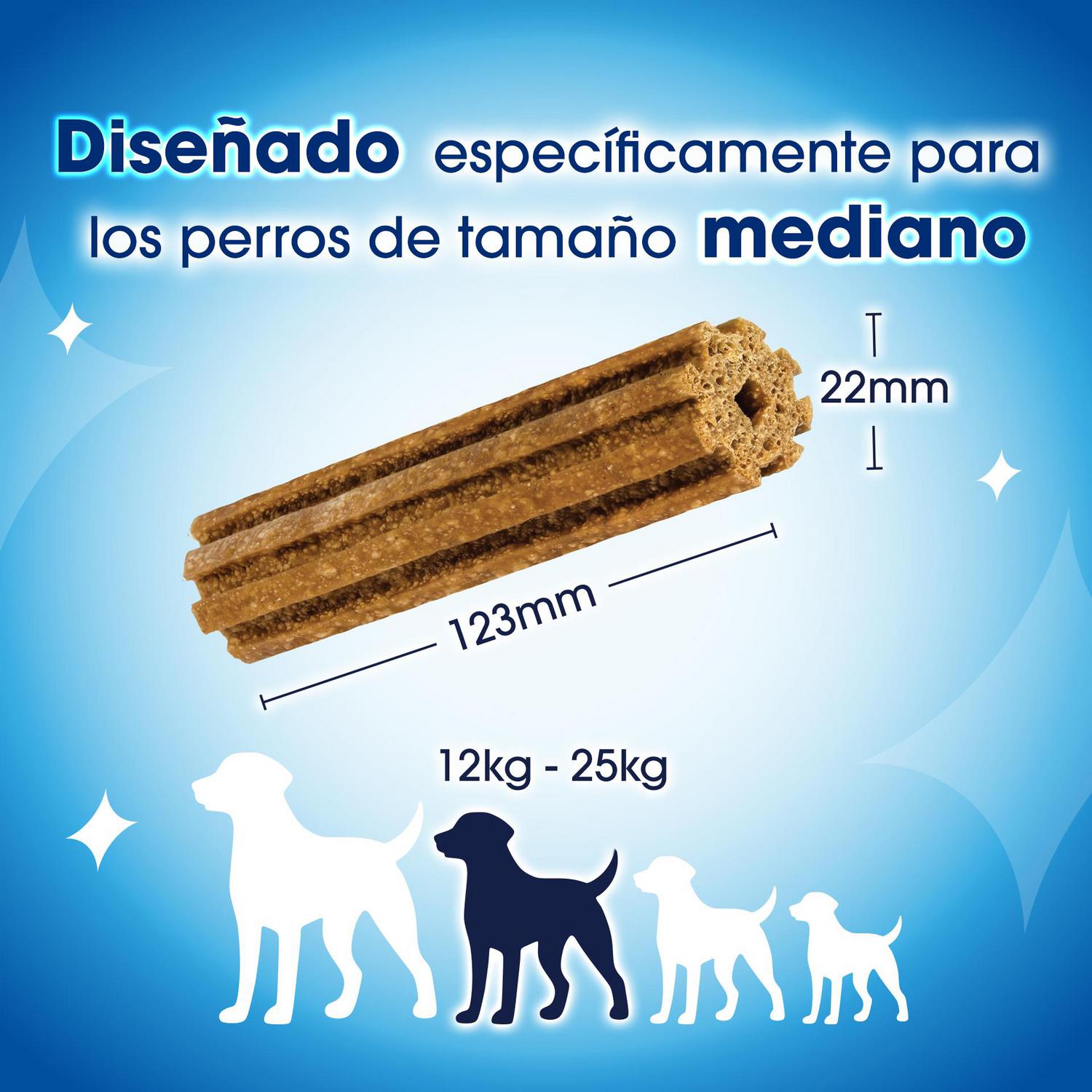 Snack dental para perro mediano Purina Dentalife 24 sticks 552 g.