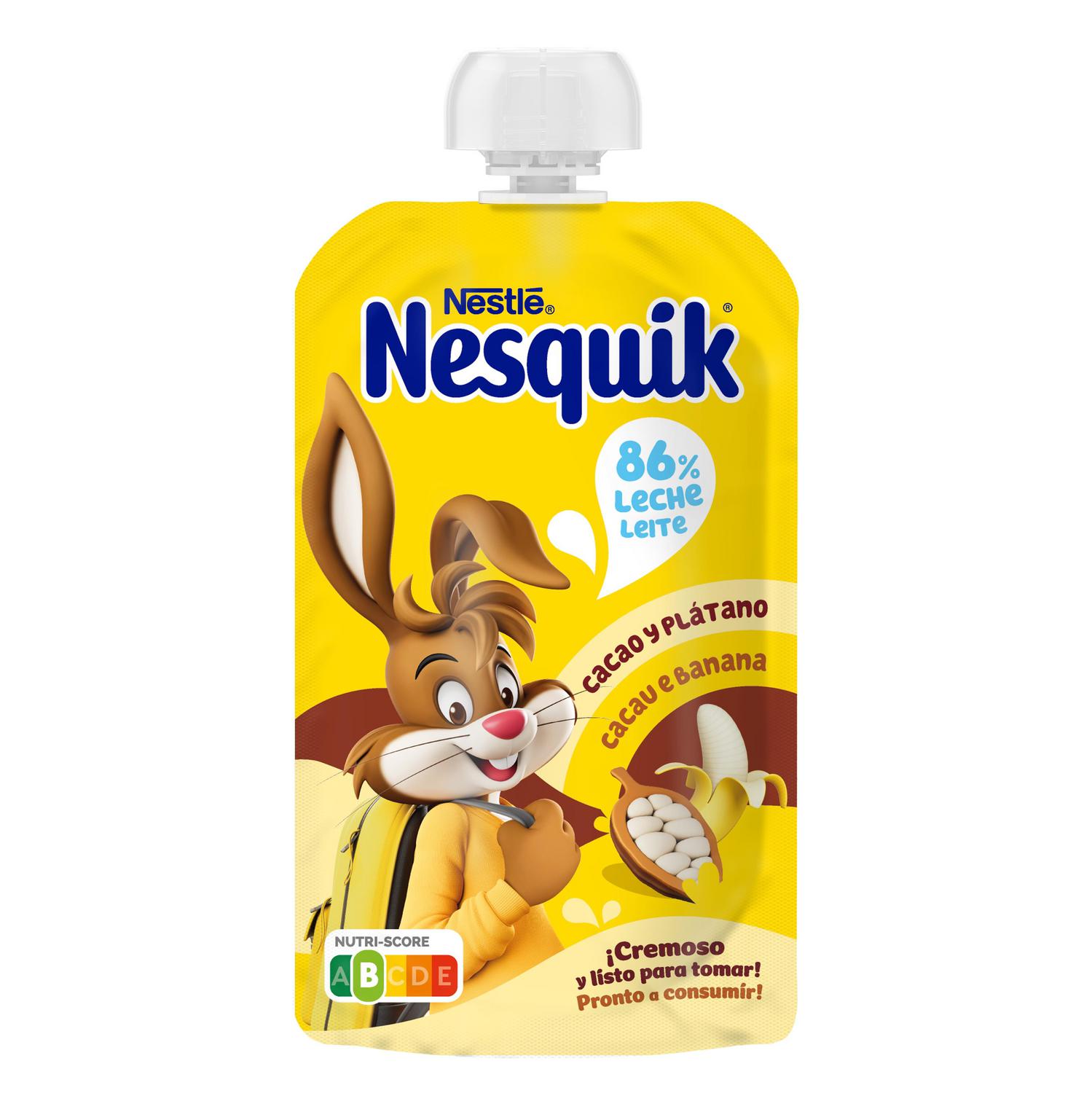 Bolsita de cacao y plátano Nesquik 110 g.
