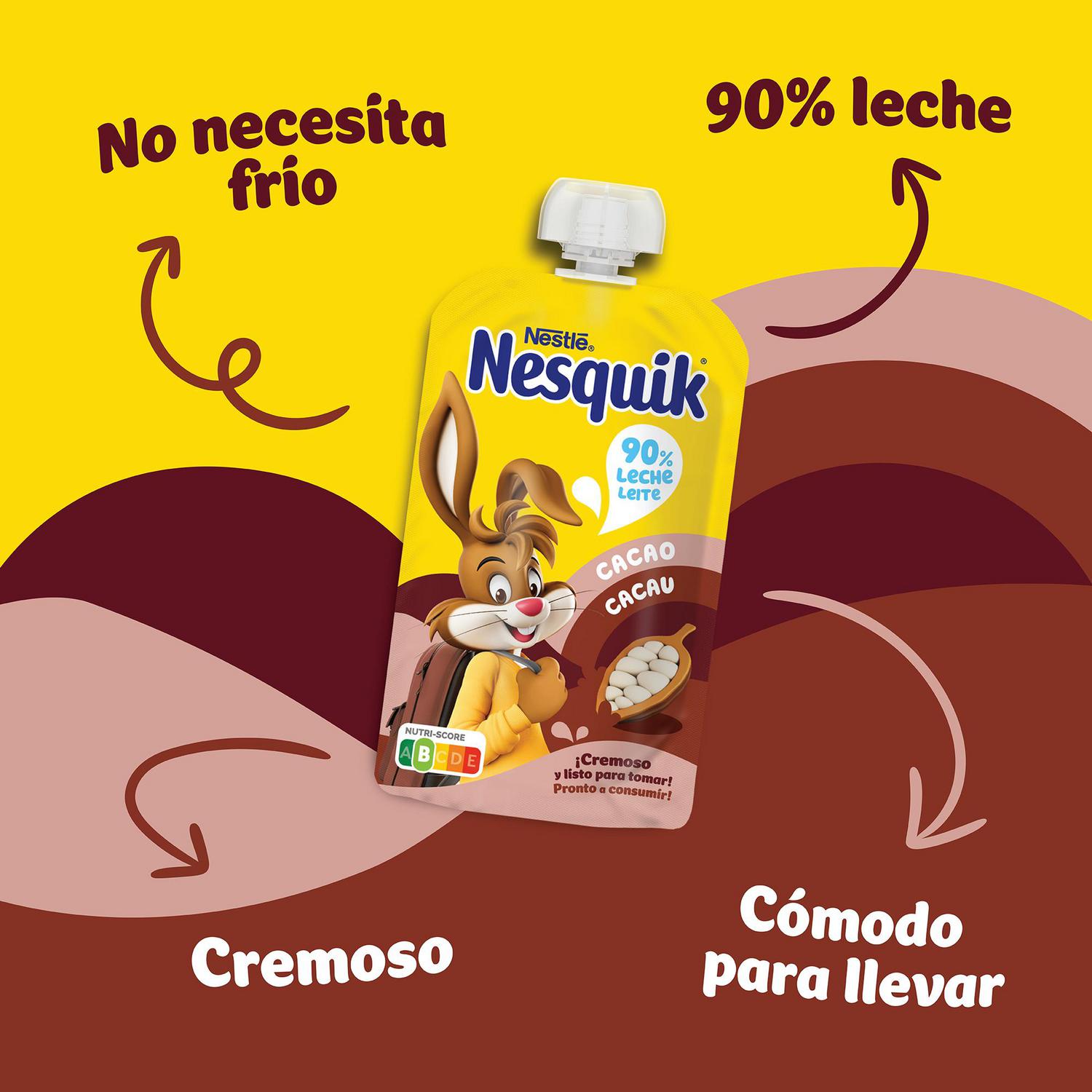 Bolsita de cacao Nesquik 110 g.
