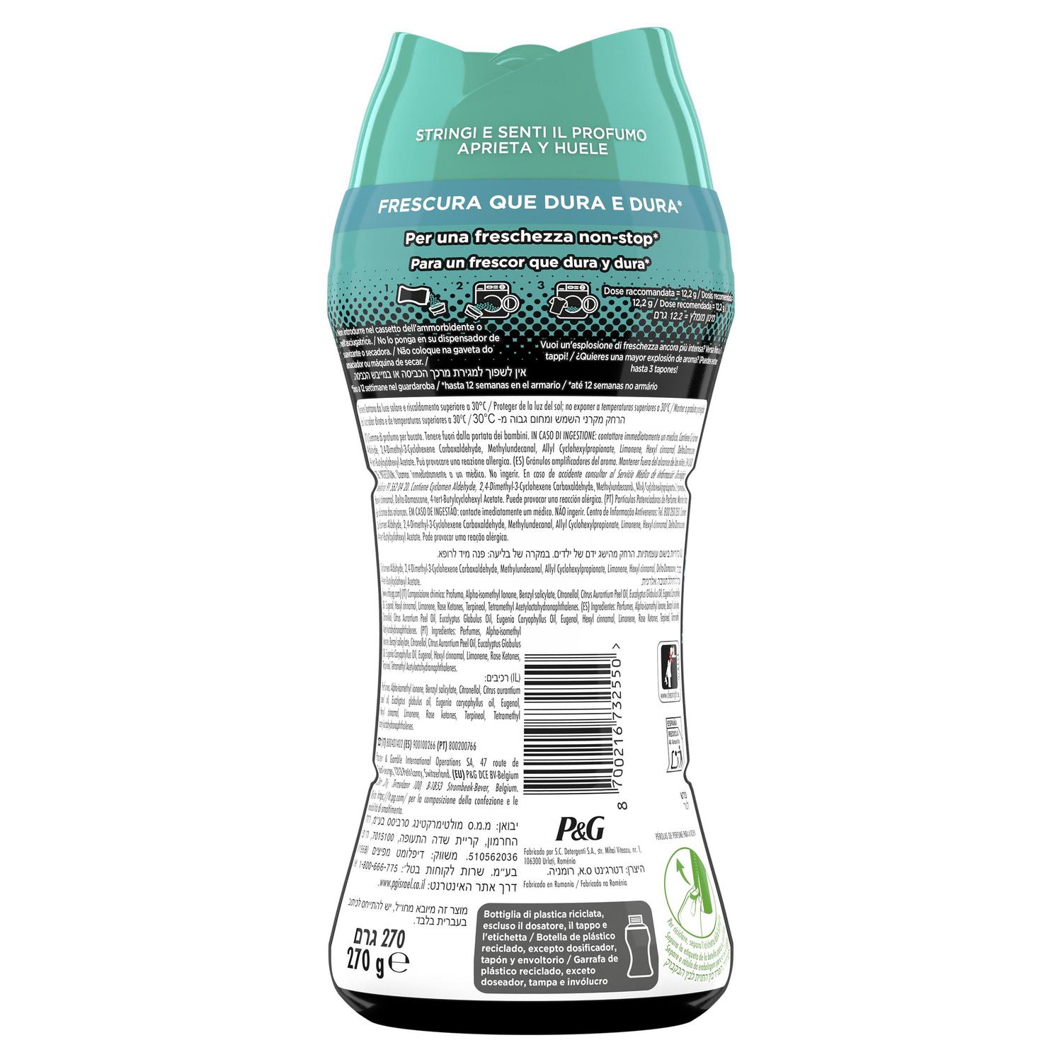 Perfume para la ropa en perlas concentrado fresh Unstoppables Lenor 270 g.
