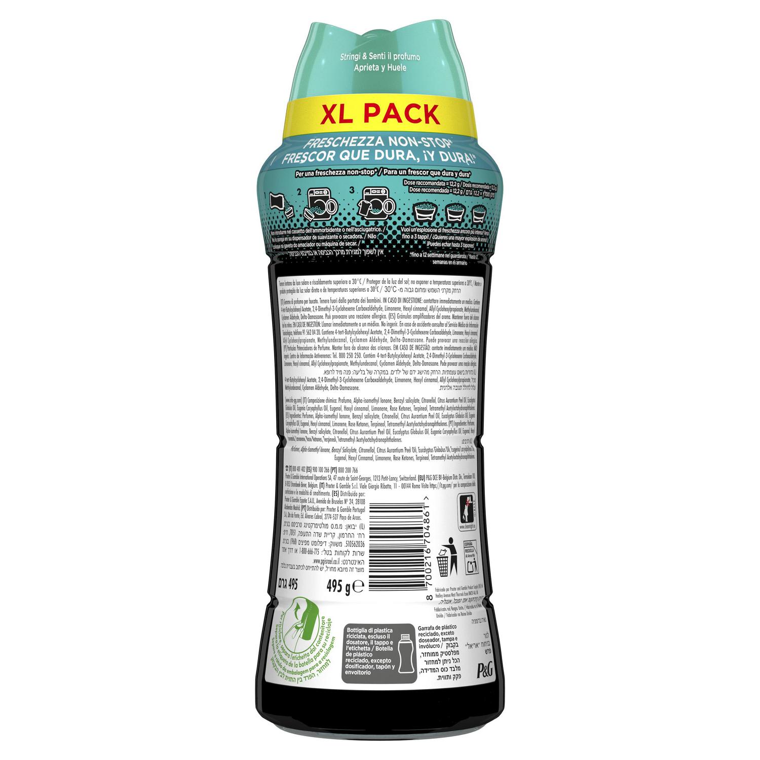 Perfume para la ropa en perlas concentrado fresh Unstoppables Lenor 495 g.