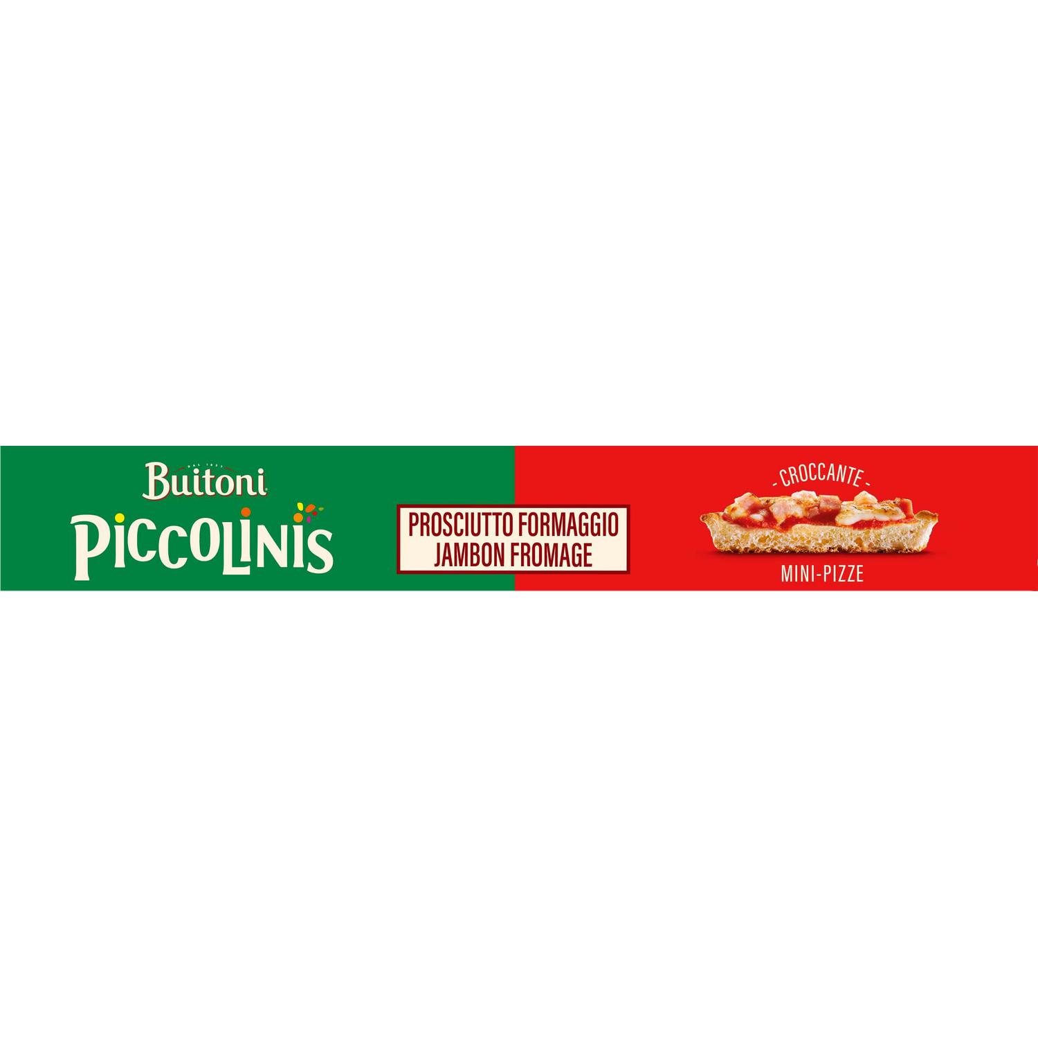Minipizzas con queso y jamón cocido Piccolinis Buitoni 720 g