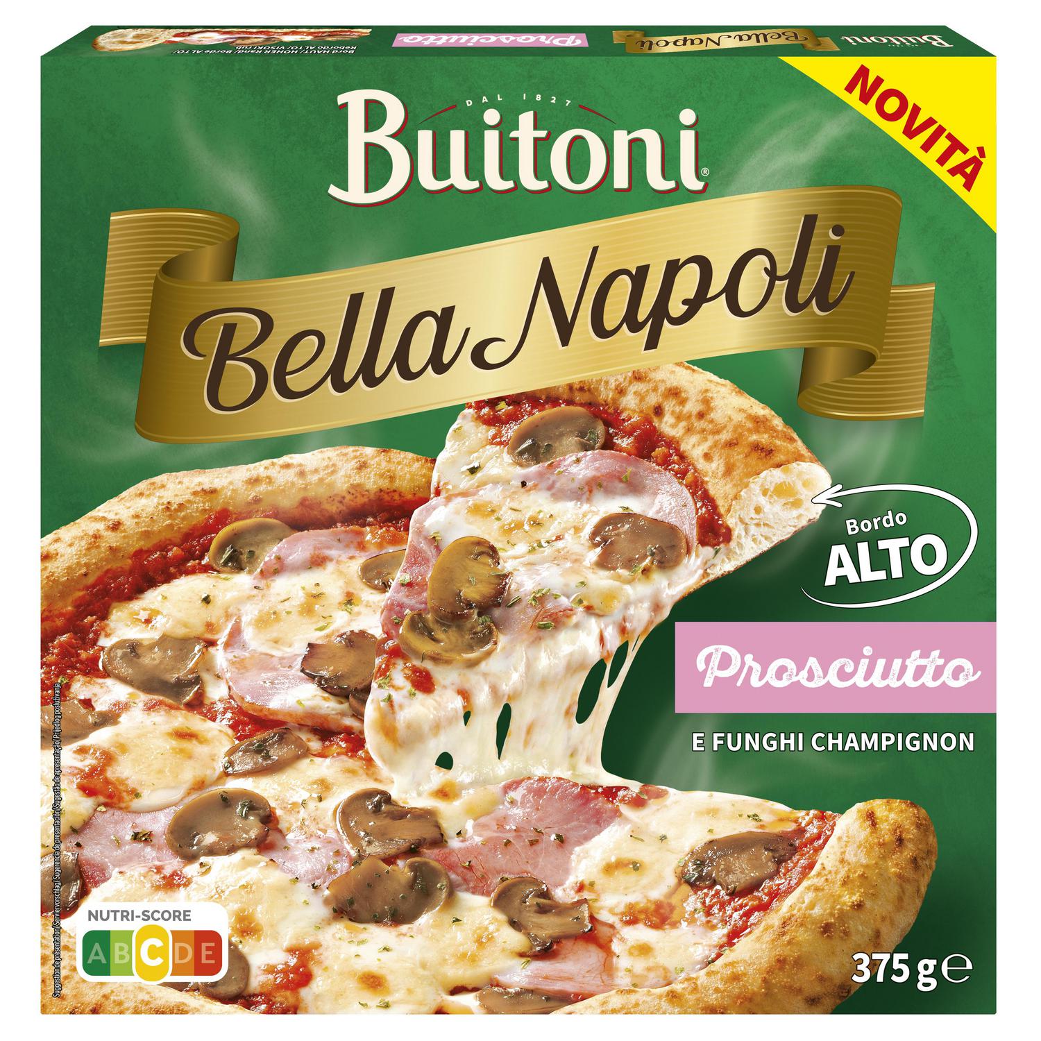 Pizza de champiñones y jamón cocido Buitoni 375 g.