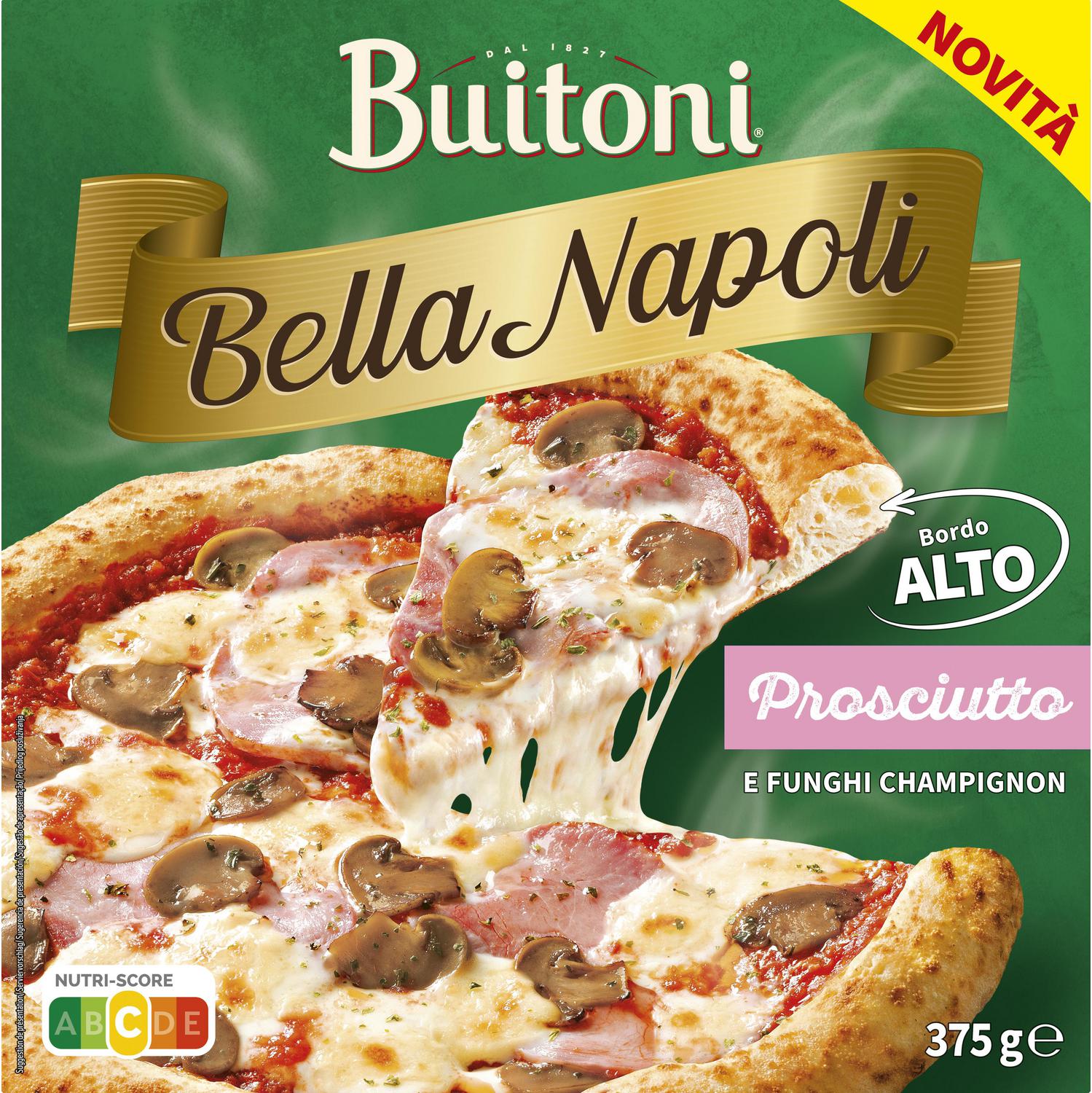 Pizza de champiñones y jamón cocido Buitoni 375 g.