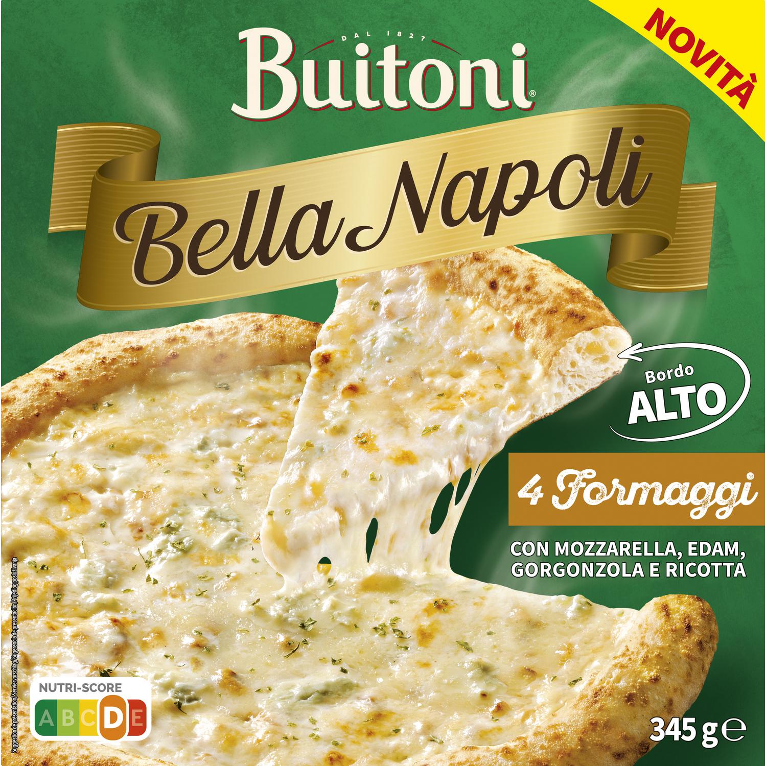 Pizza de 4 quesos Bella Napoli Buitoni 345 g.